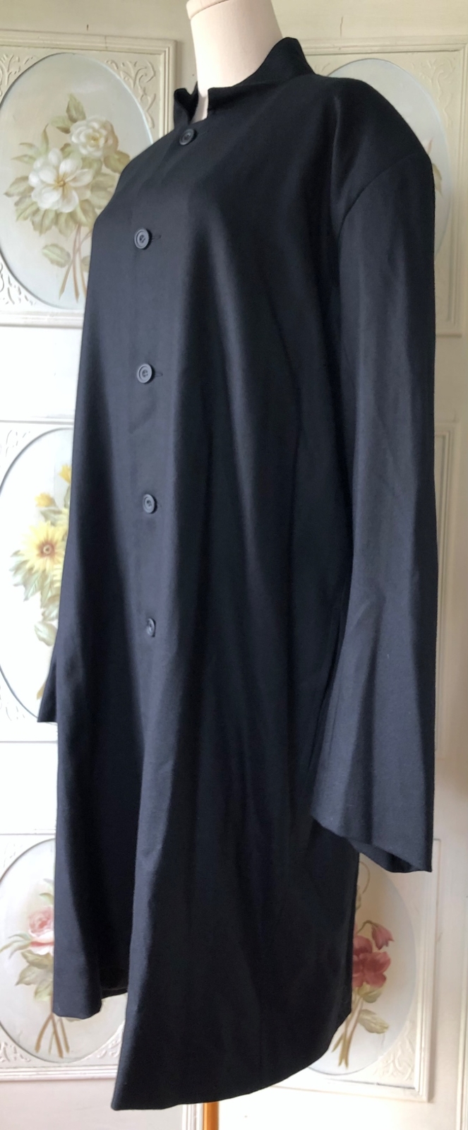 VTG ESKANDAR WOOL CASHMERE SILK JACKET DUSTER COAT ENGLAND-MADE LAGENLOOK EUC 2