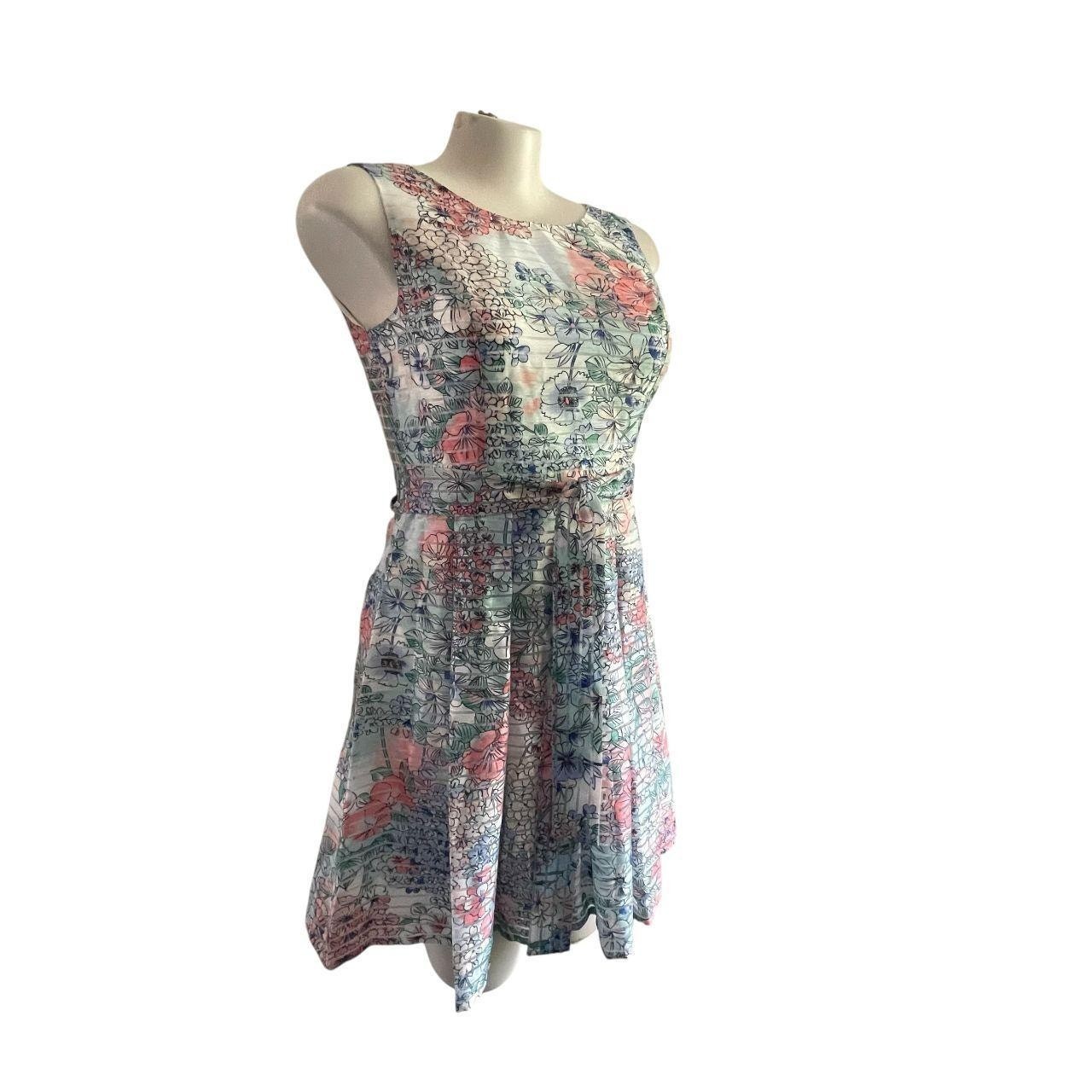 Tommy Hilfiger Floral Pleated Dress: 90s, Y2K