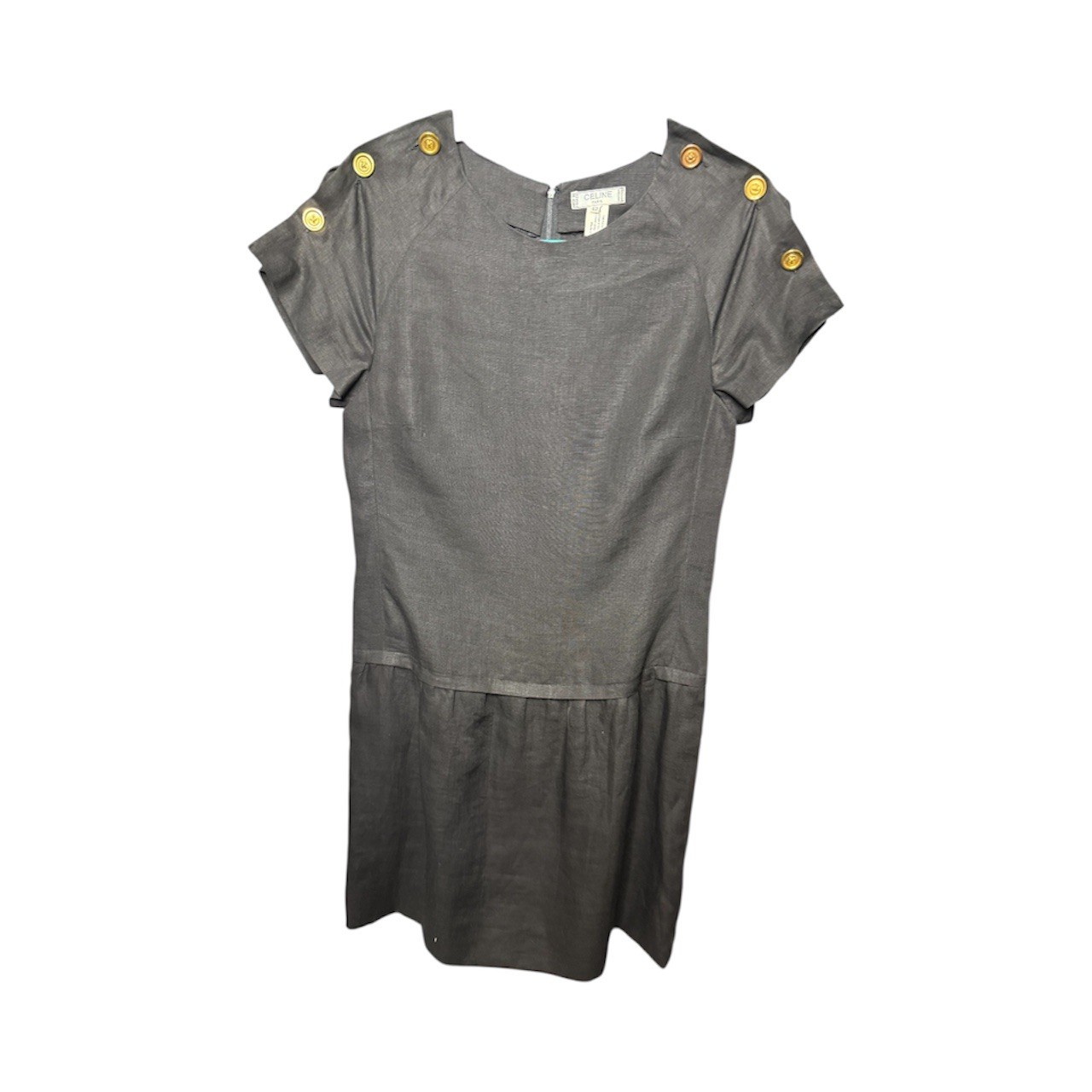 Vintage Celine Paris 100% Linen dress