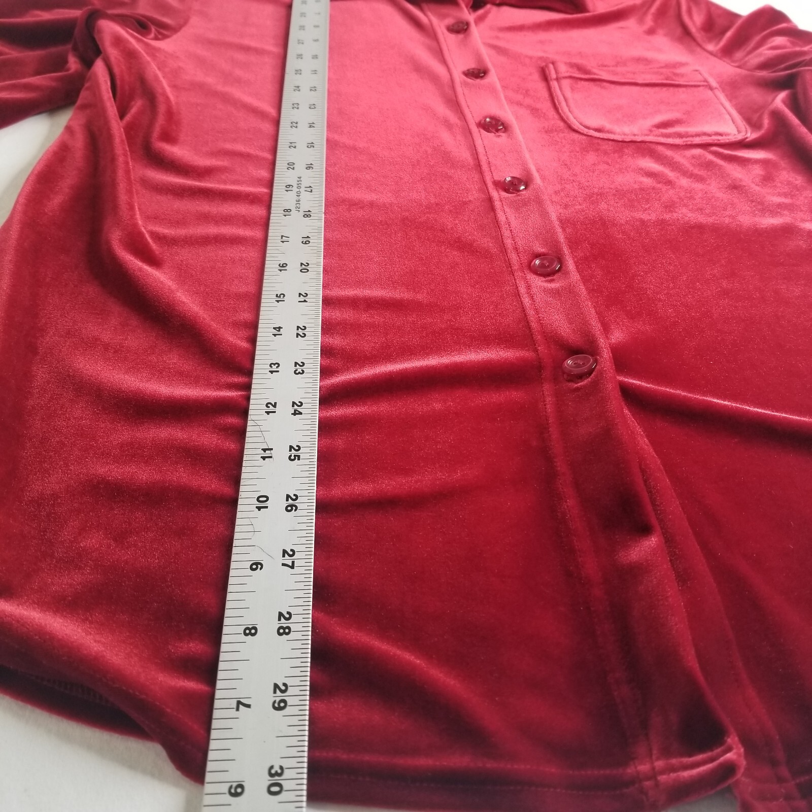 Carole Little 3 Piece red velour maxi skirt top W/ jacket L/16 Evening Party