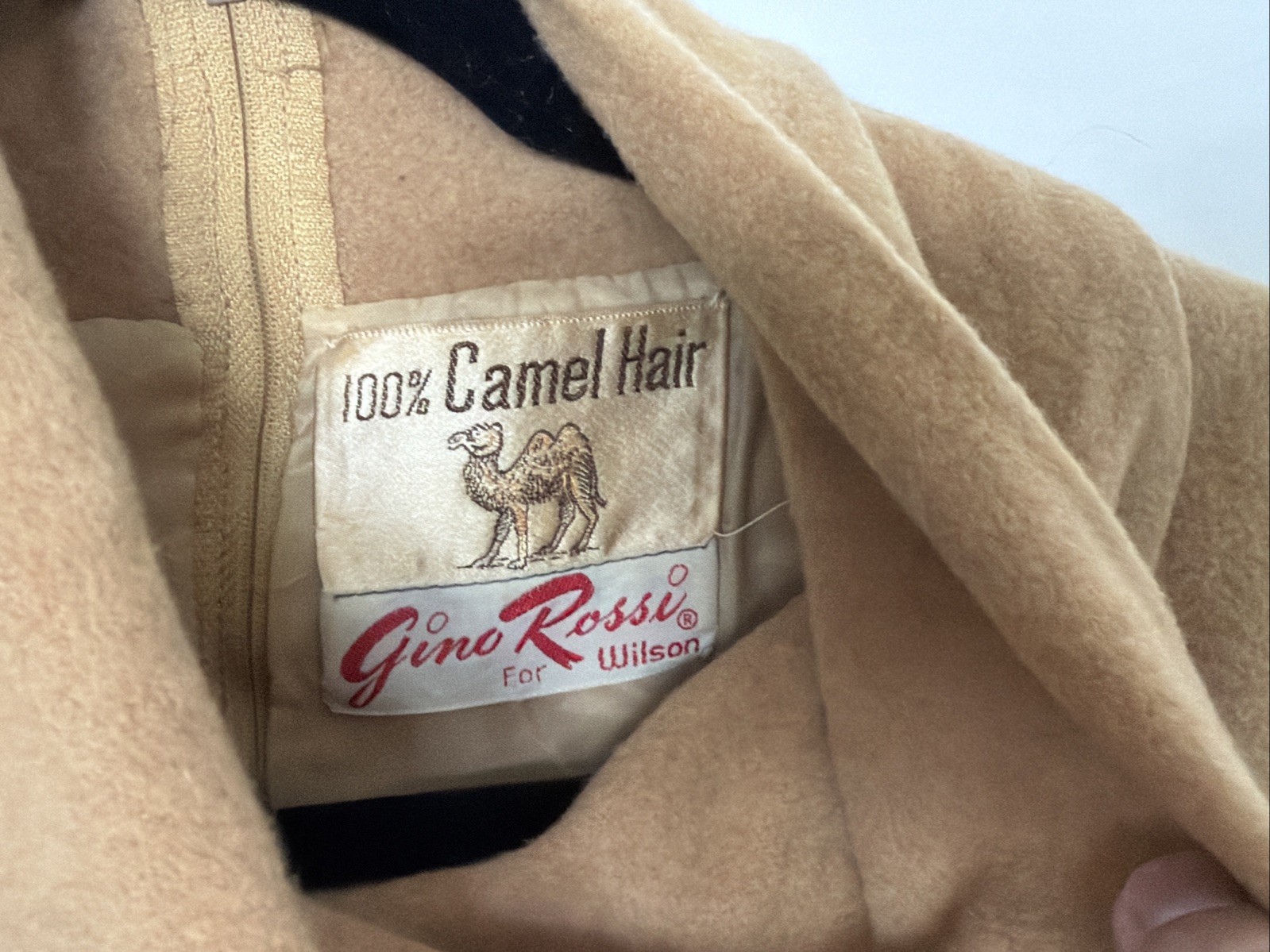 Vintage Gino Rossi Camel Hair Top Separates Union Made For Wilson 36-38” Bust