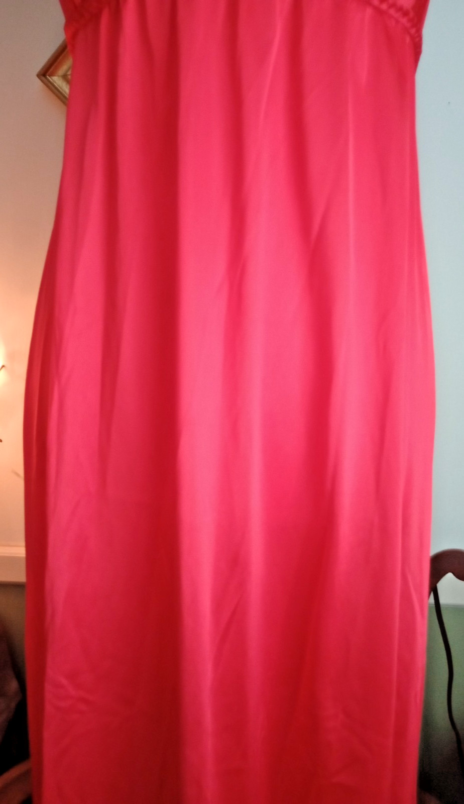 VTG Vanity Fair LONG GRECIAN Style NIGHTGOWN w/Braided Tieback Goddess