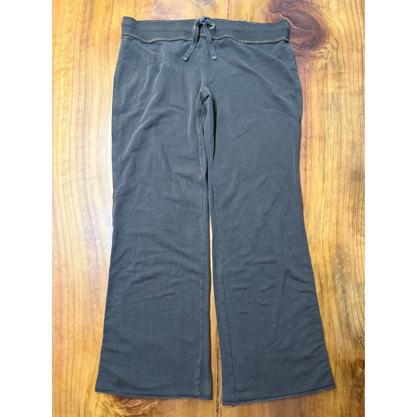 Vintage Y2K Gap Wide Leg XL Baggy Sweatpants Drawstring Cotton Stretch H4-11