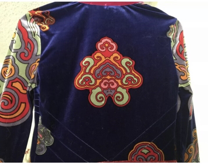 NWT VINTAGE VOYAGE PASSION MULTICOLOR EMBELLISHED VELVET JACKET SHACKET TOP M