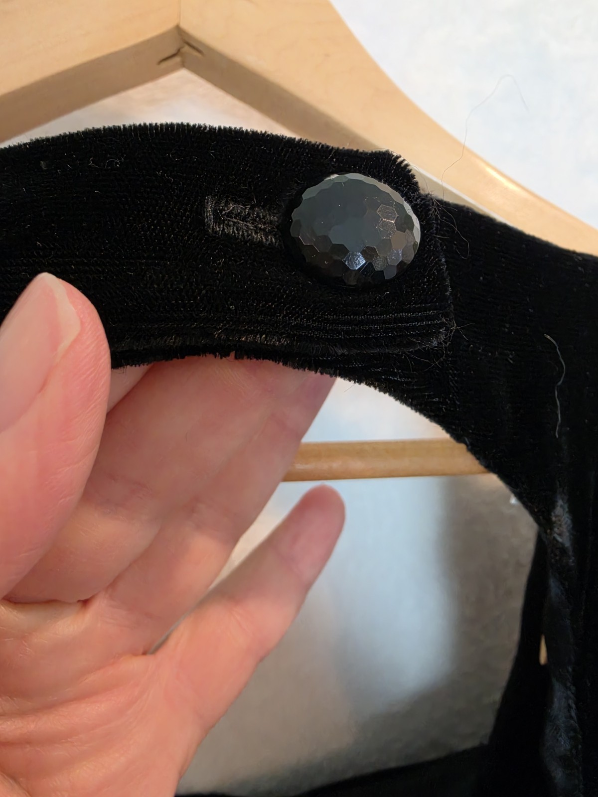 VTG Jessica McClintock Gunne Sax Black Velvet 80’s Prom Check Measurements