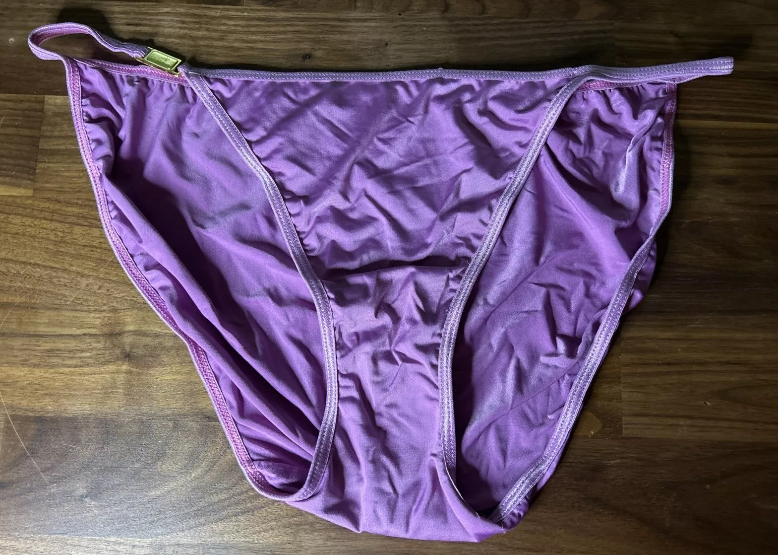 Vtg Xhilaration Y2K Bikini Panties String Second Skin XL Low Rise Metal NWOT