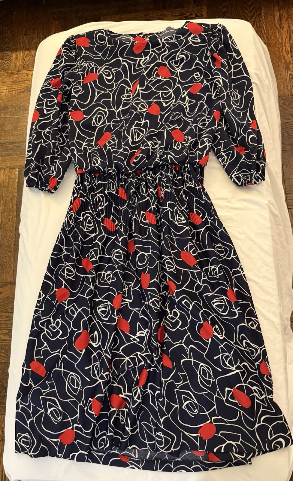 Vintage Handmade Dress Sz Medium Measurements
