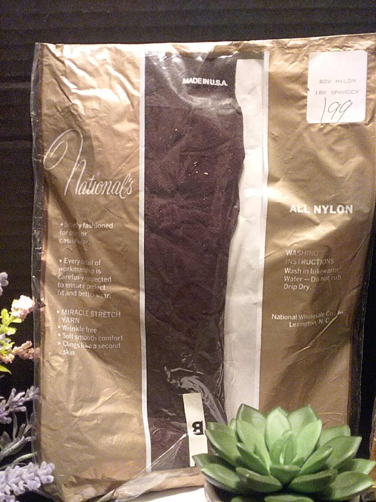 Vtg 1970’s Nationals Hosiery Pantyhose (Size B) Lot Of 4 Pairs Assorted Colors