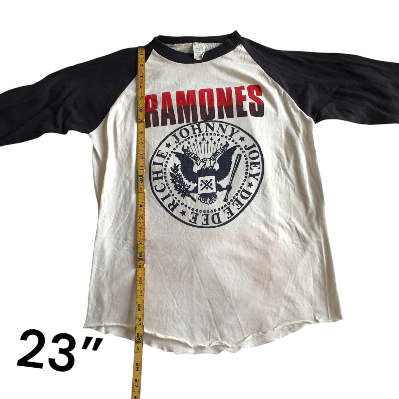 Vintage 1983 Ramones Baseball T-Shirt Kodel Tag Punk Rock Richie Authentic Tour