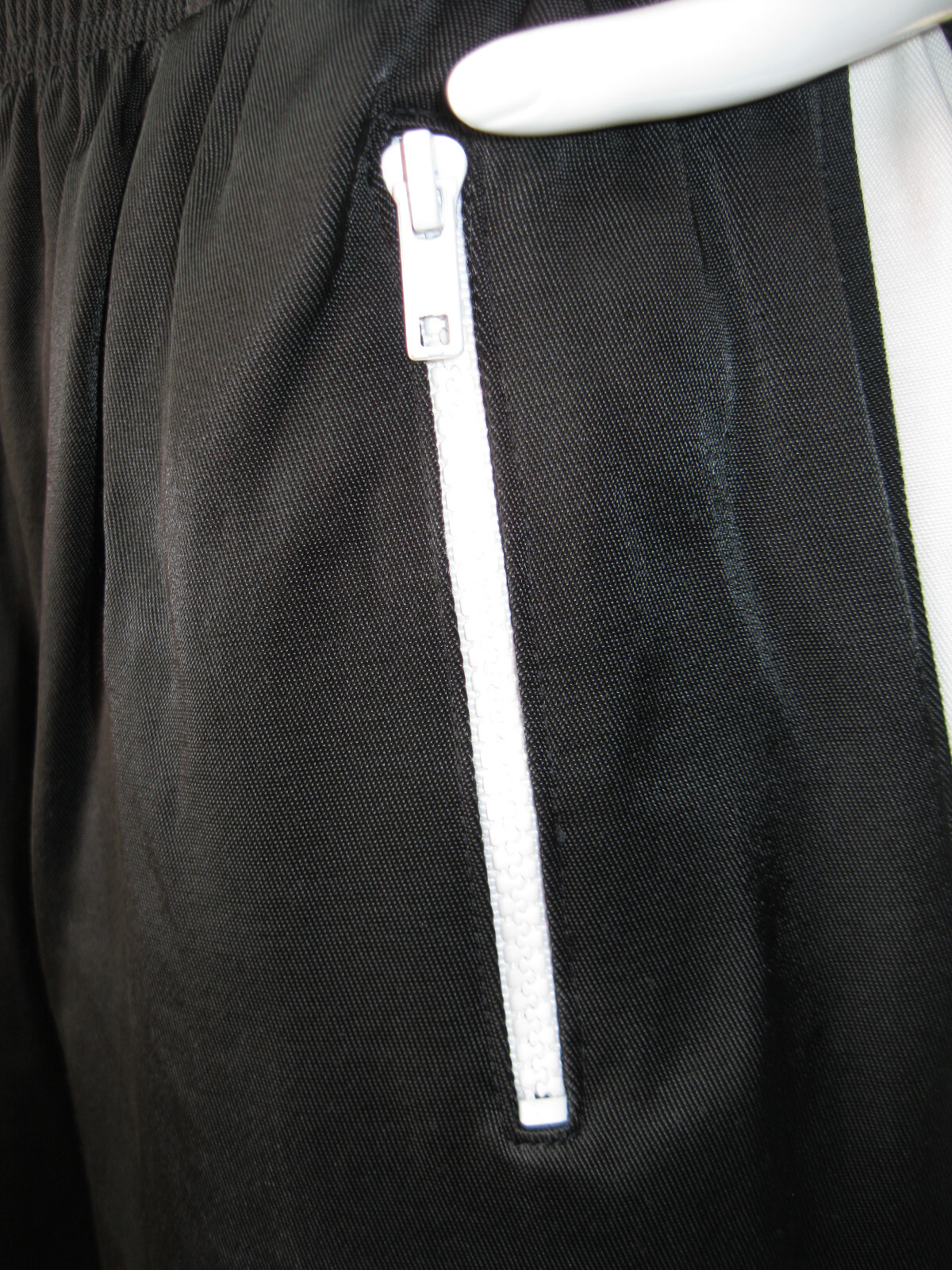 Vintage Tag Rag Pants Black w/white Stripe Size S Runs Large USA