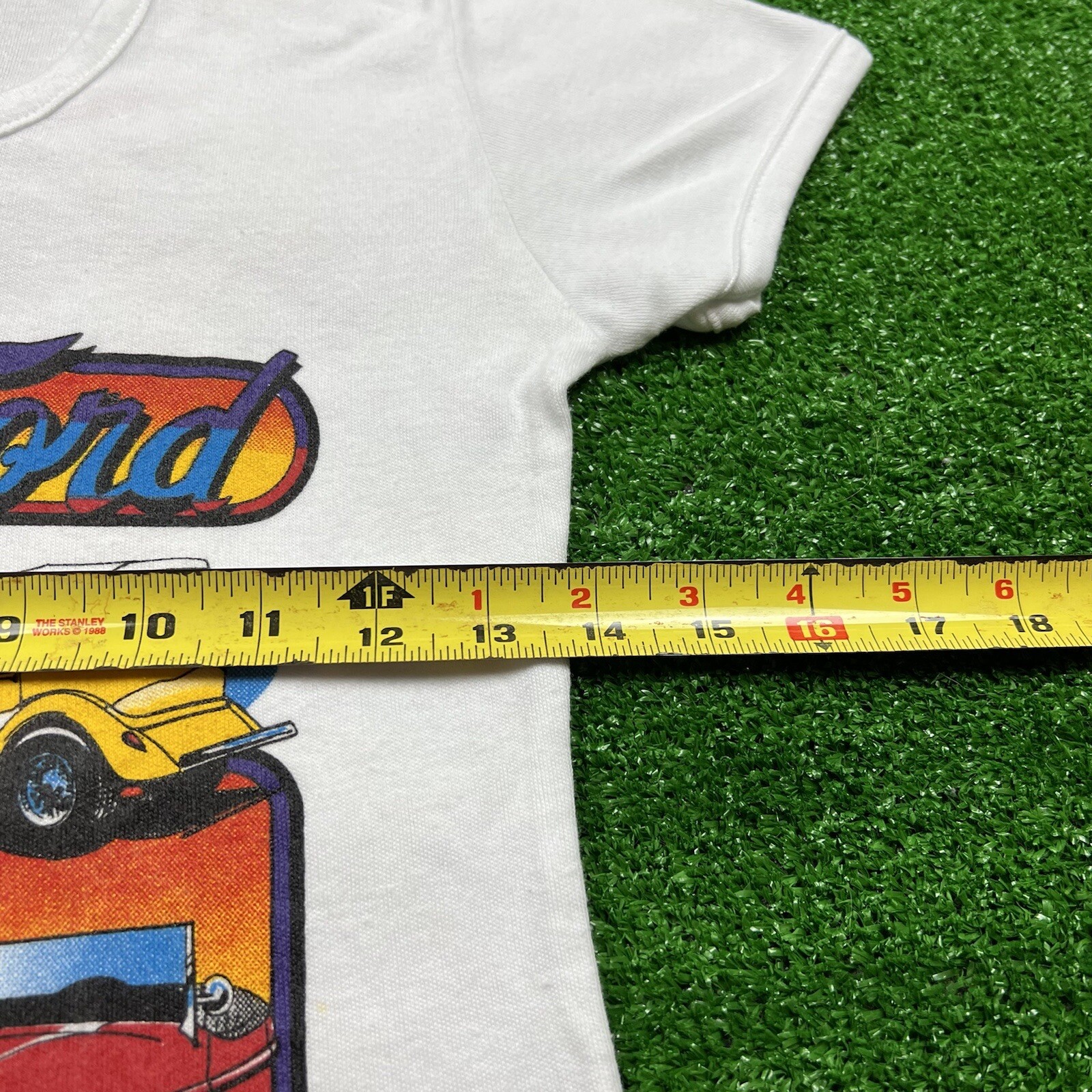 Vintage 70’s Fun Tees 1934 Ford Car T-Shirt White Size Medium USA