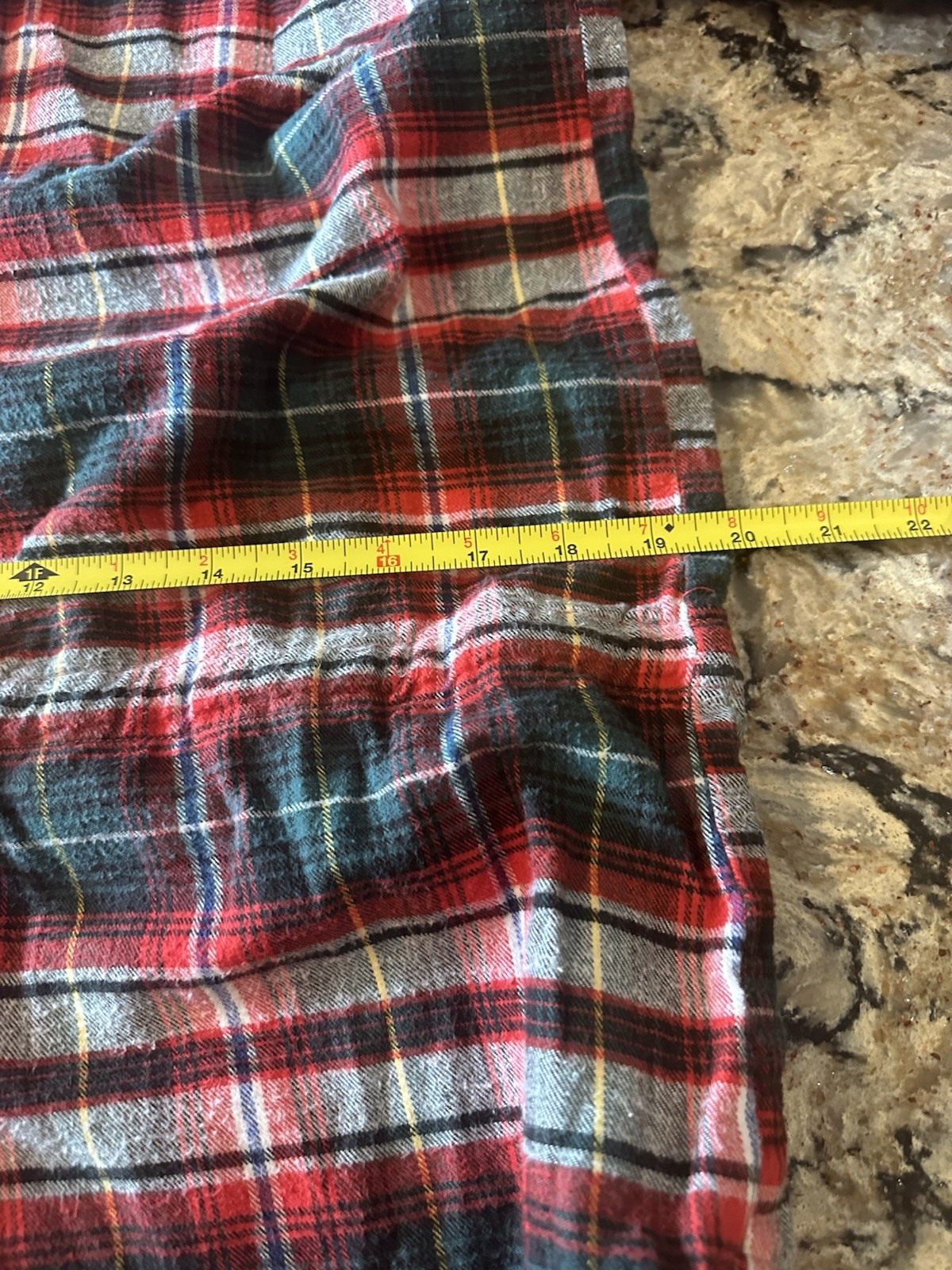 Vintage Esleep Pajams M Plaid Flannel Night Shirt 90’s Sleepwear Christmas PJ’s