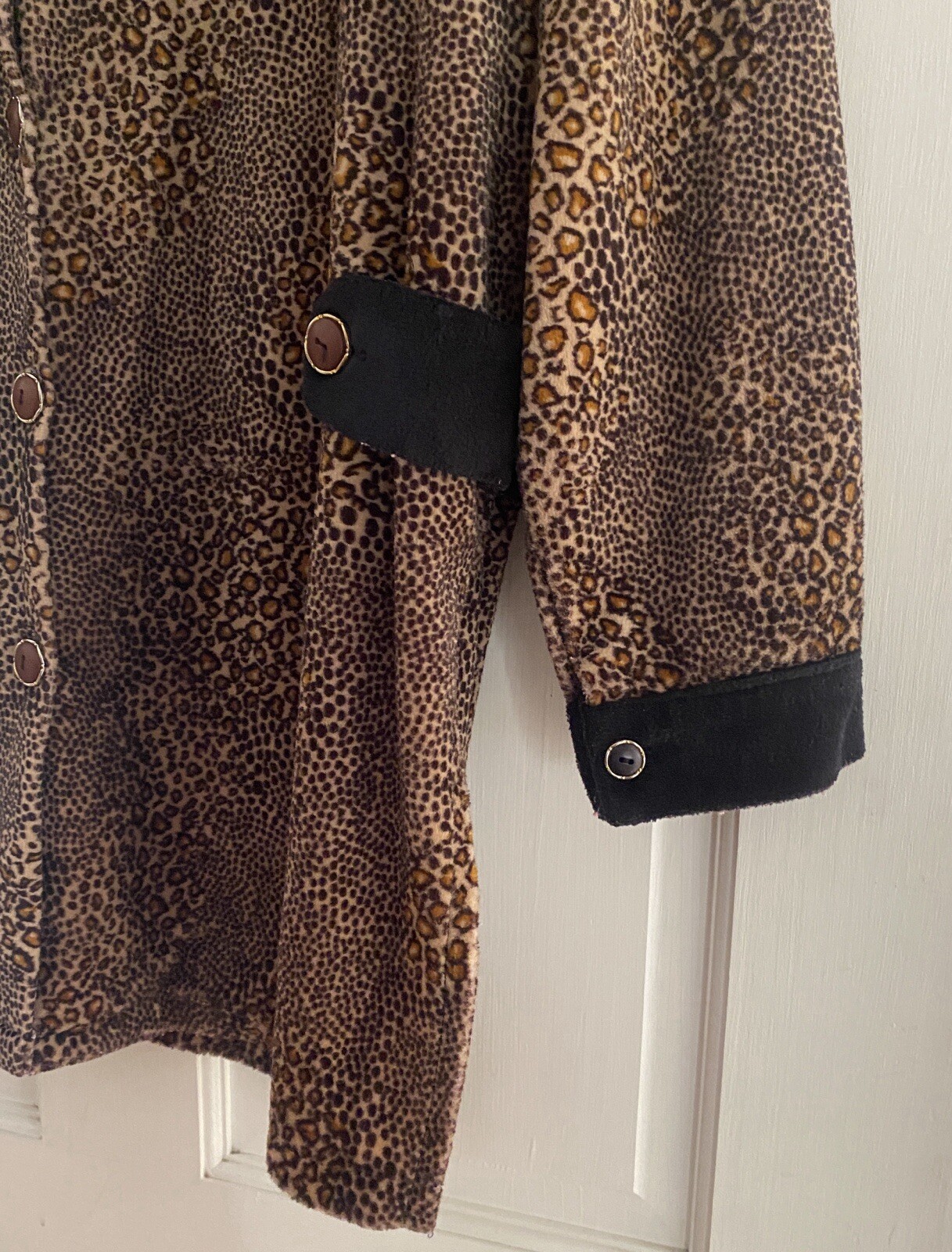 Vintage animal print swing oversized coat jacket soft L-XL perfect condition