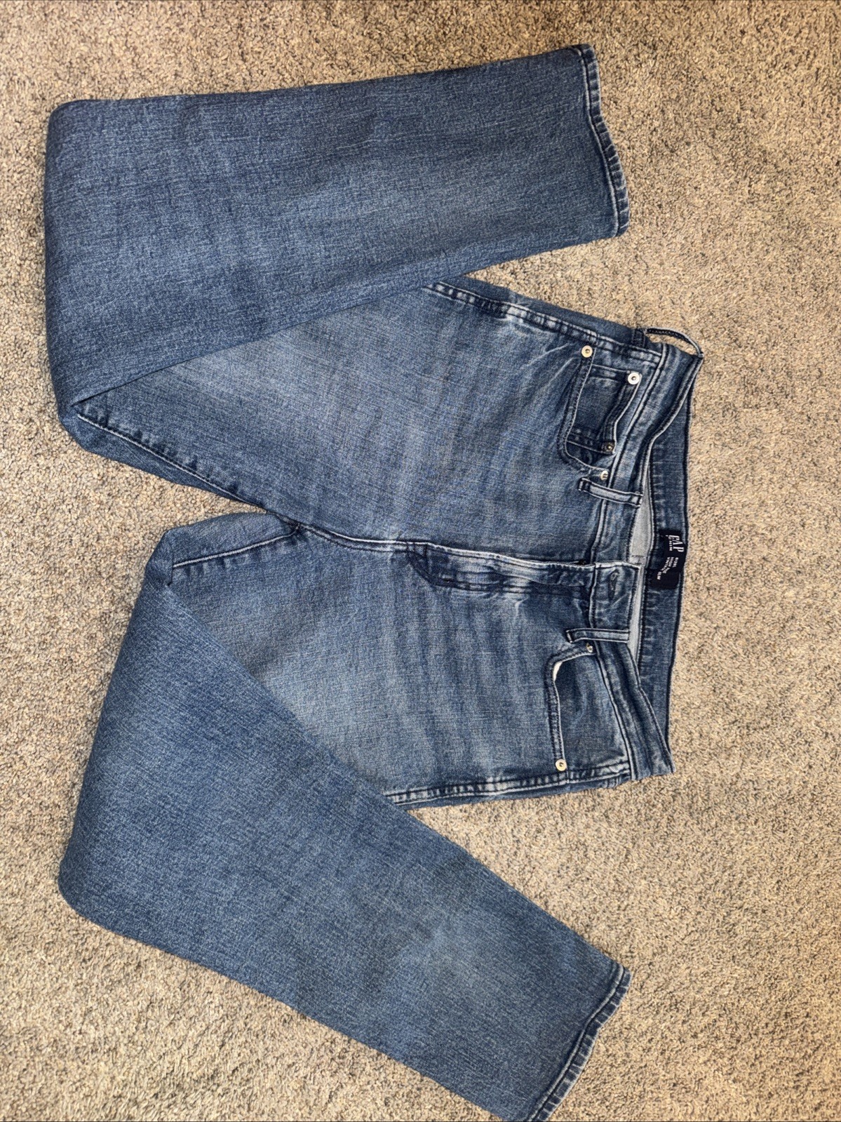 GAP Vintage Slim High Rise Jeans Medium Wash Size 8/29 Long Stretch