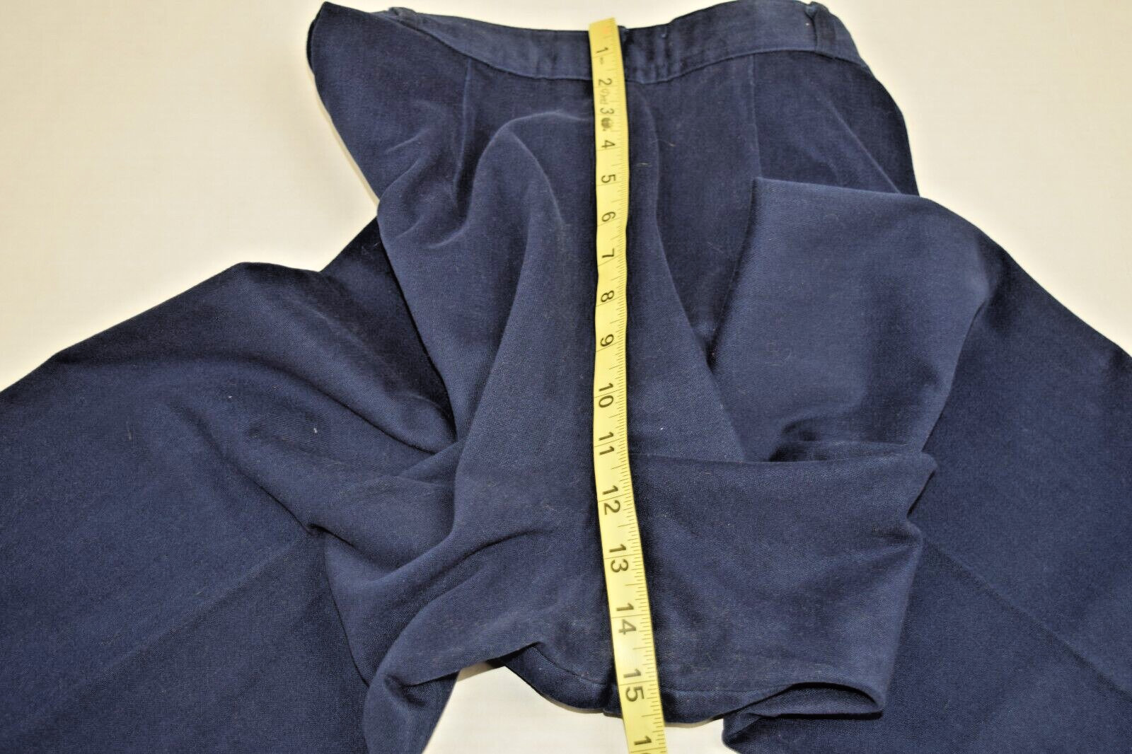 Vintage Pants Bronson of California Size 26 x 32 60s Blue Heavy Fabric Wide Leg