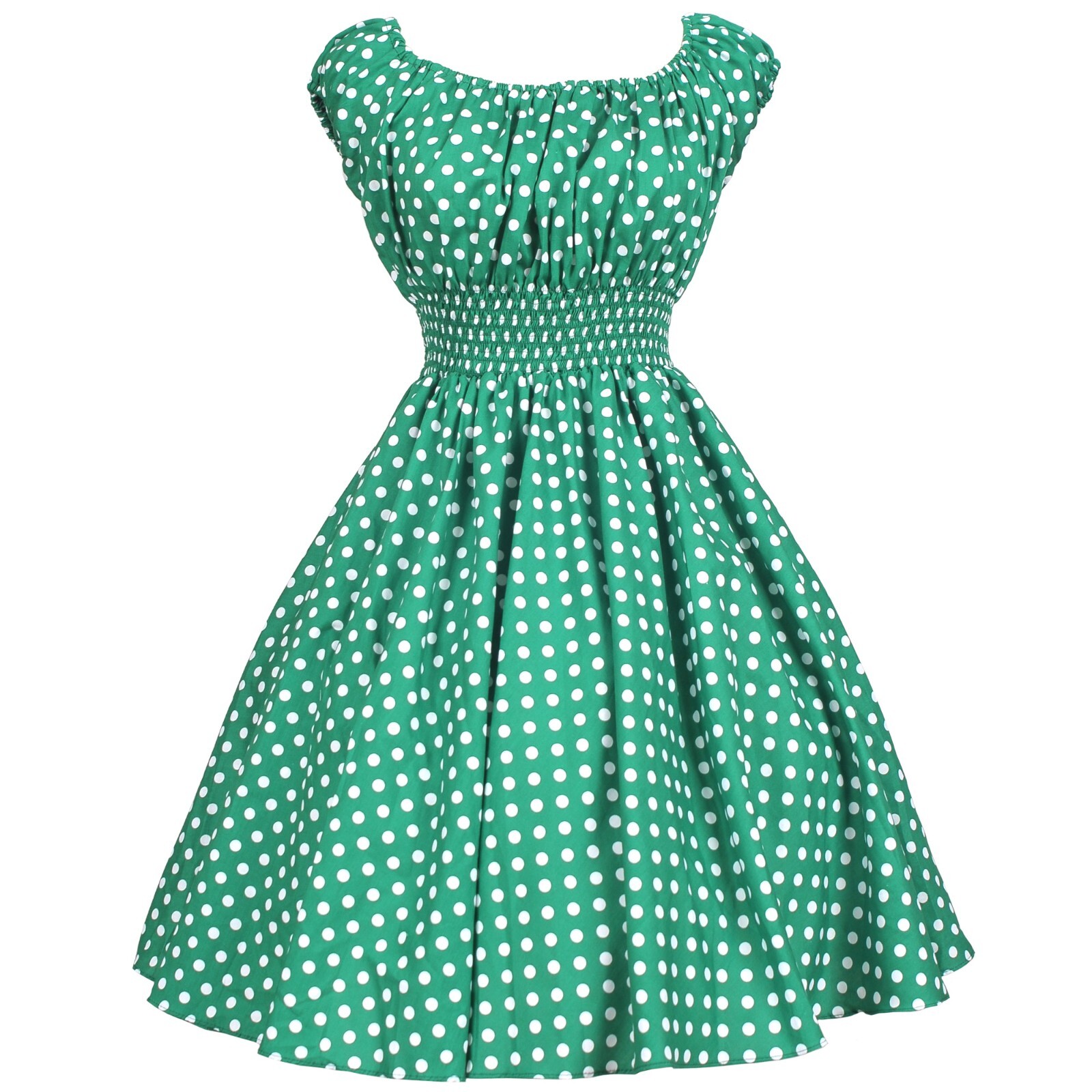 Summer 50s 60s 70s Vintage Retro TEA Dress Rockabilly Party Swing Dress One Size
