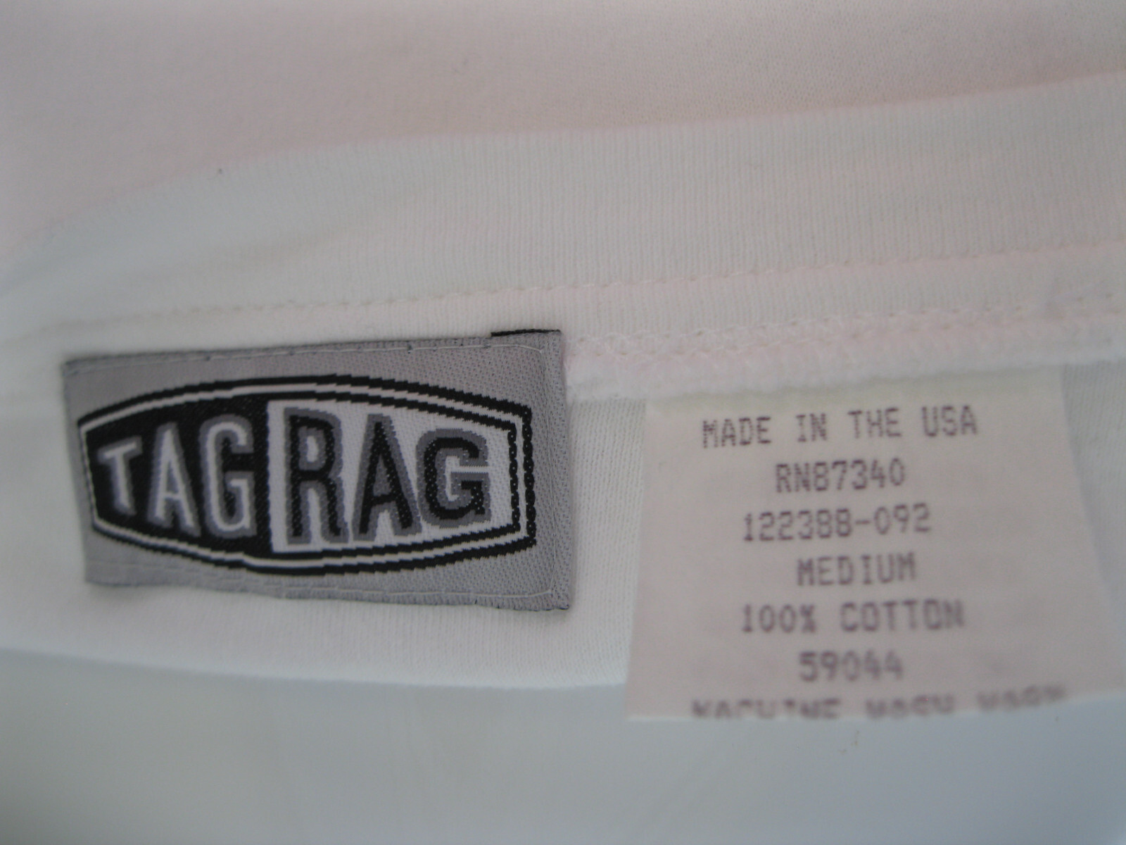 Vintage Tag Rag Pants Black w/white Stripe Size S Runs Large USA