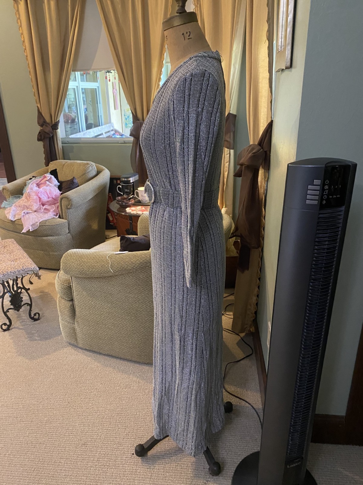 Beautiful, Vintage, Gray Woman’s Dress