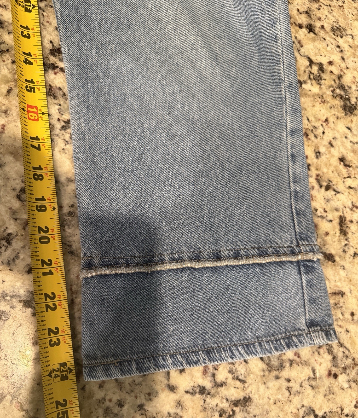 LA Blues Vintage 90s Mom Jeans High Rise 14 Cotton Cropped Tapered Leg 32×24