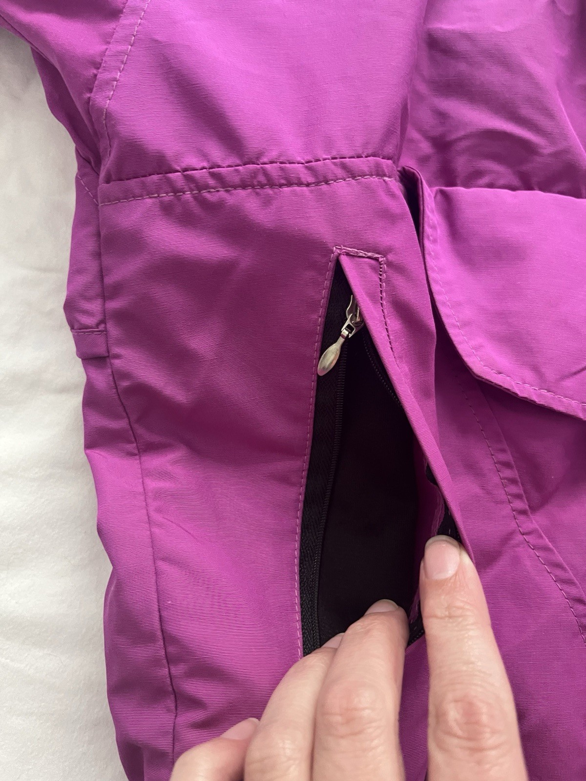 Sunbuster Vintage 80s Magenta Windbreaker Lightweight Anorak Jacket Medium