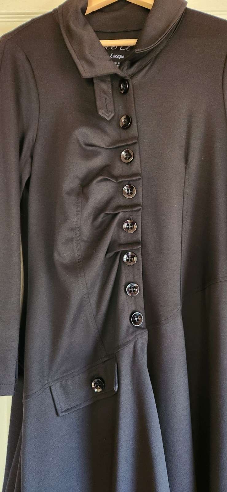 Asymmetrical Lagenlook Duster Jacket Goth Witchcore Victorian Cosplay Size Mediu
