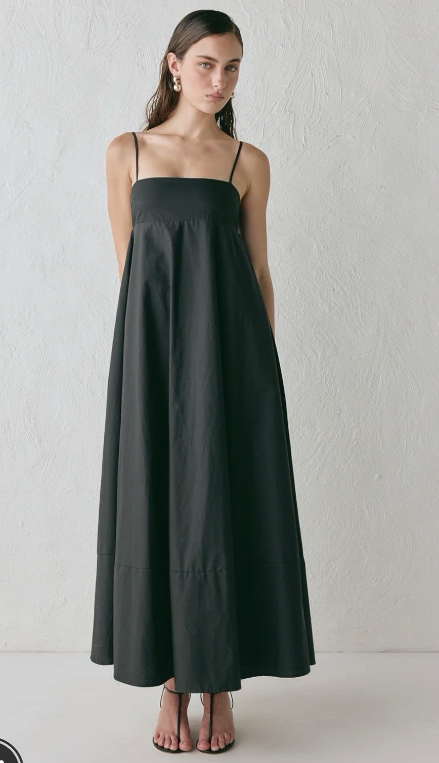 VRG GRL Behati Cotton Empire Waist Maxi Sz 0 XXS