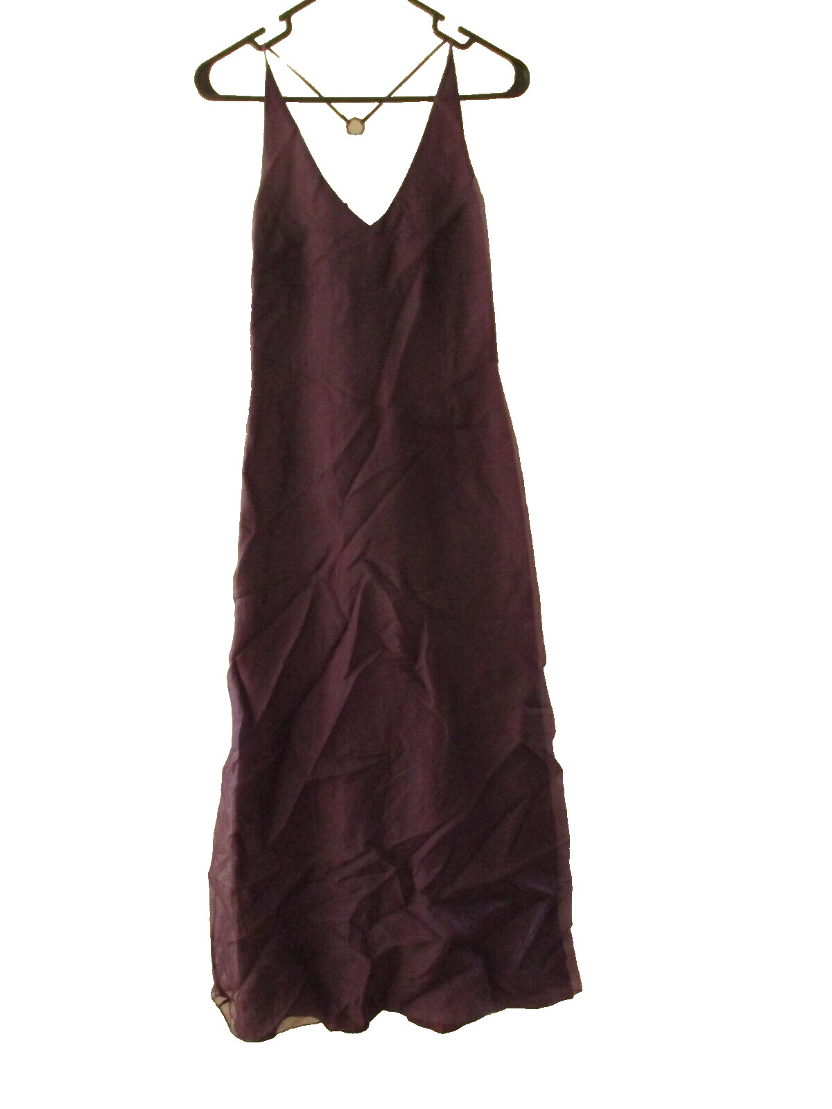 Ann Taylor vintage gown purple maxi prom formal party Vintage SILK new with tag