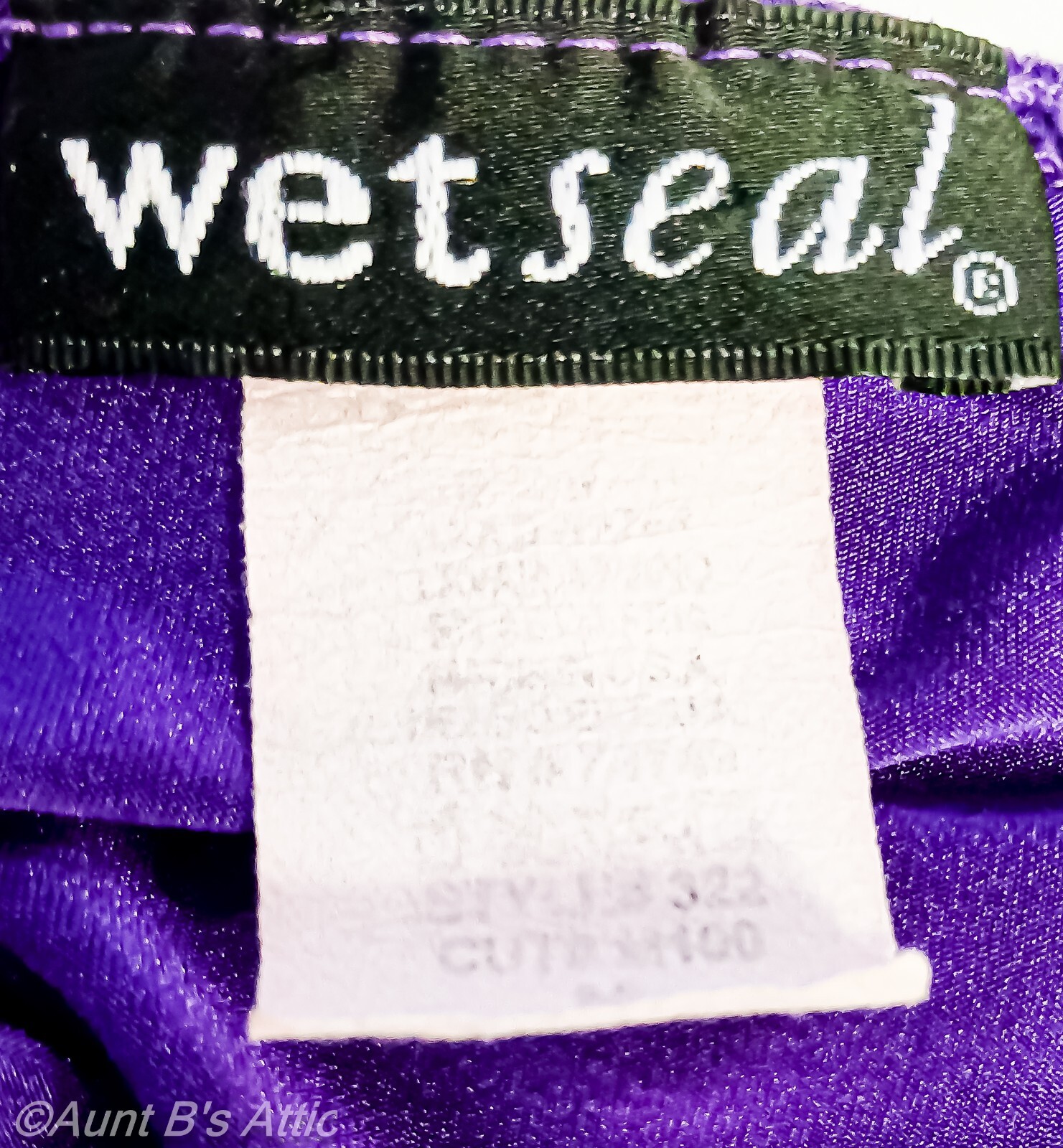 Dress Sexy Body Con Vintage 90’s-Y2K Wet Seal Purple Ruched Halter Dress SM/MD