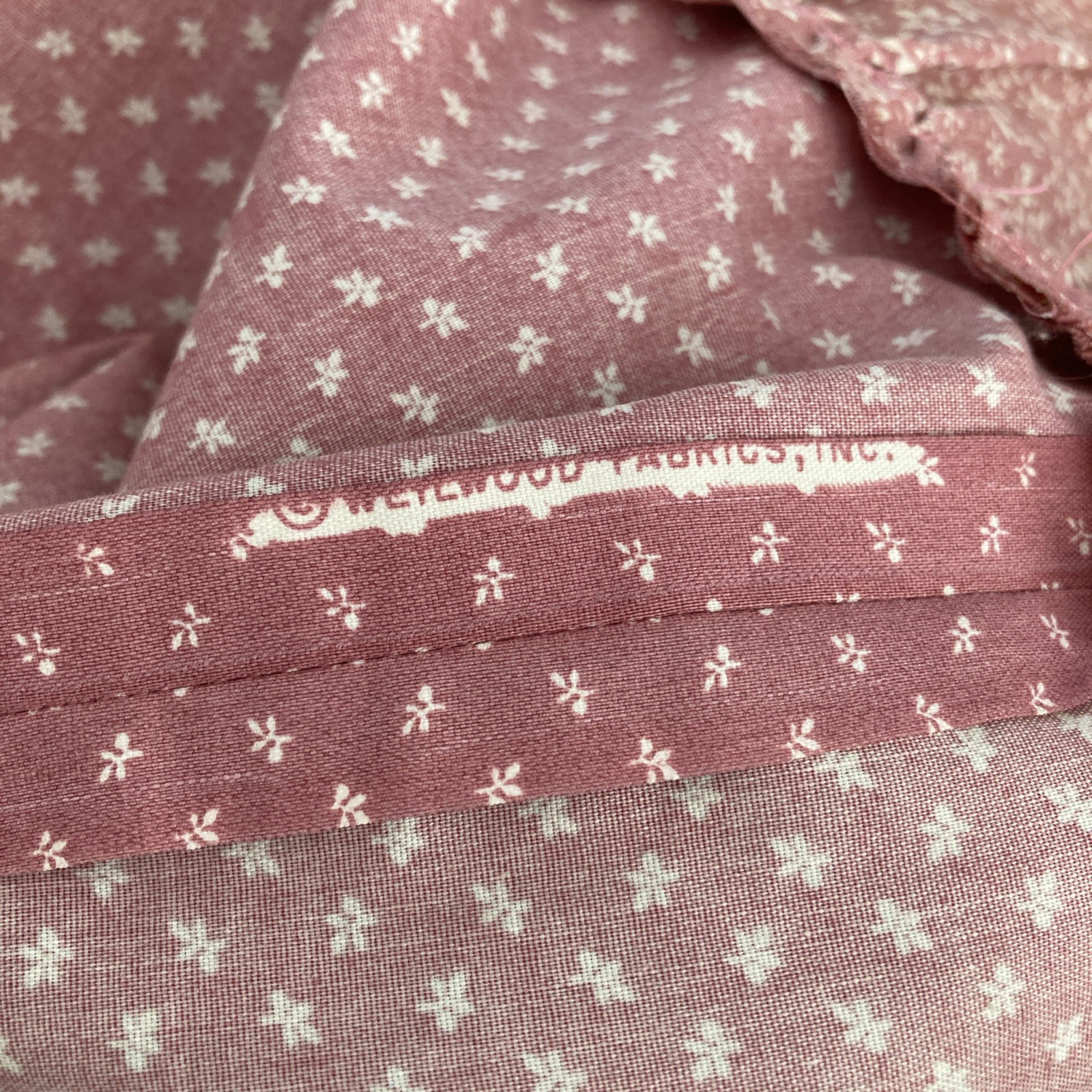 Vintage Hand Made For My Special Little Girl Prairie Dress Sz M Pink Floral Midi