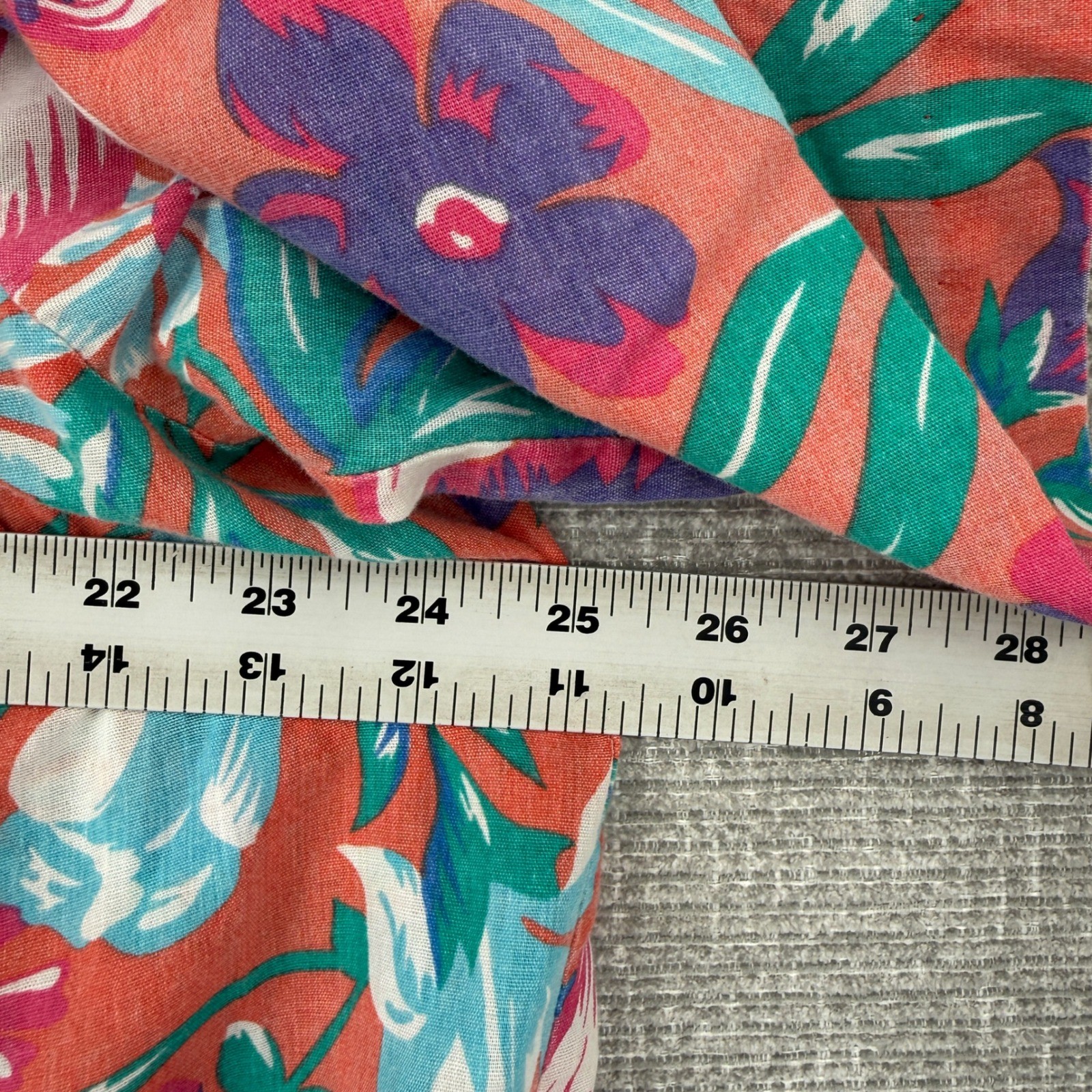 Vintage Floral Muu Muu House Dress Womens XL Pink Blue Ruffle Cottage