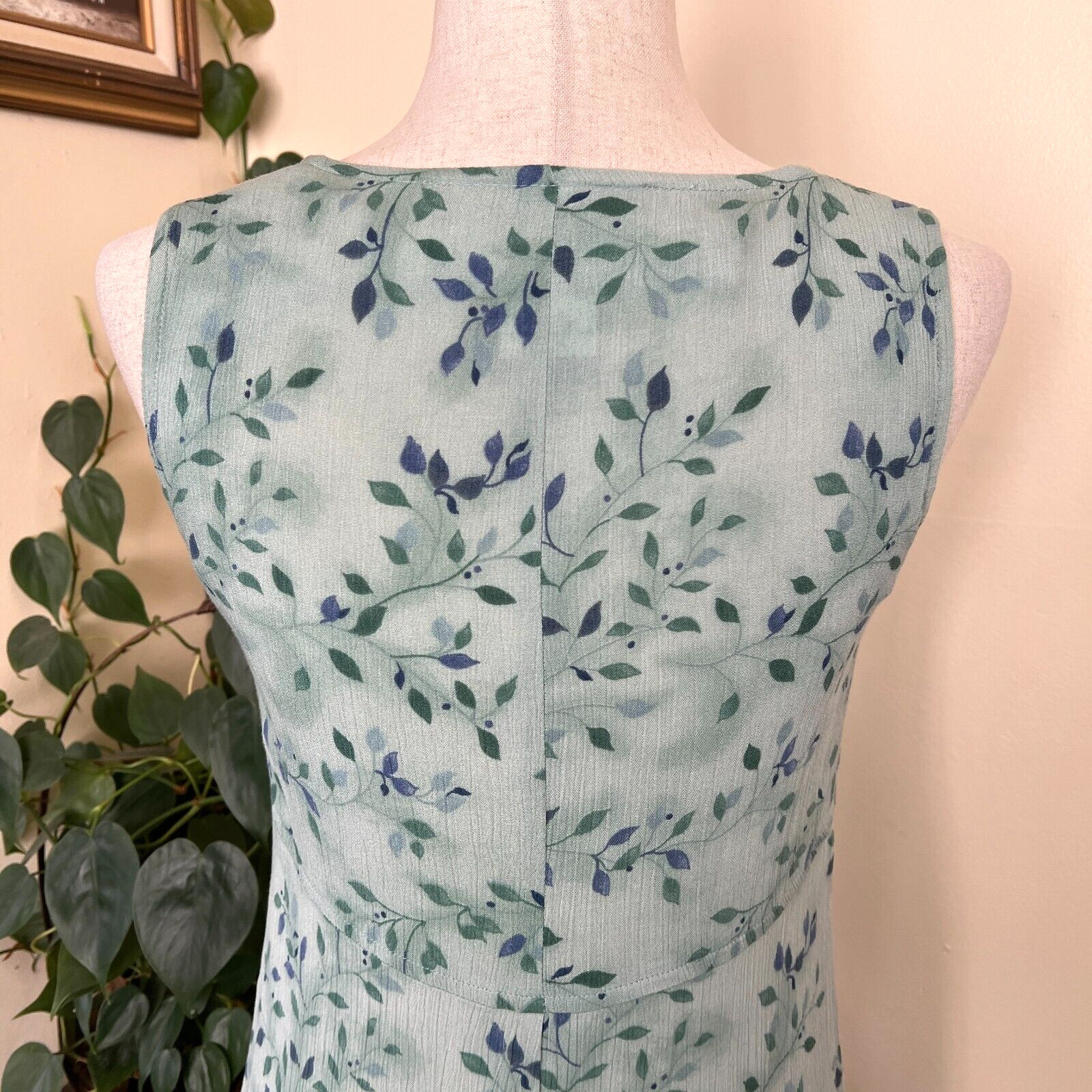Rabbit Rabbit Rabbit Designs Green Summer Dress sz 8P Petite