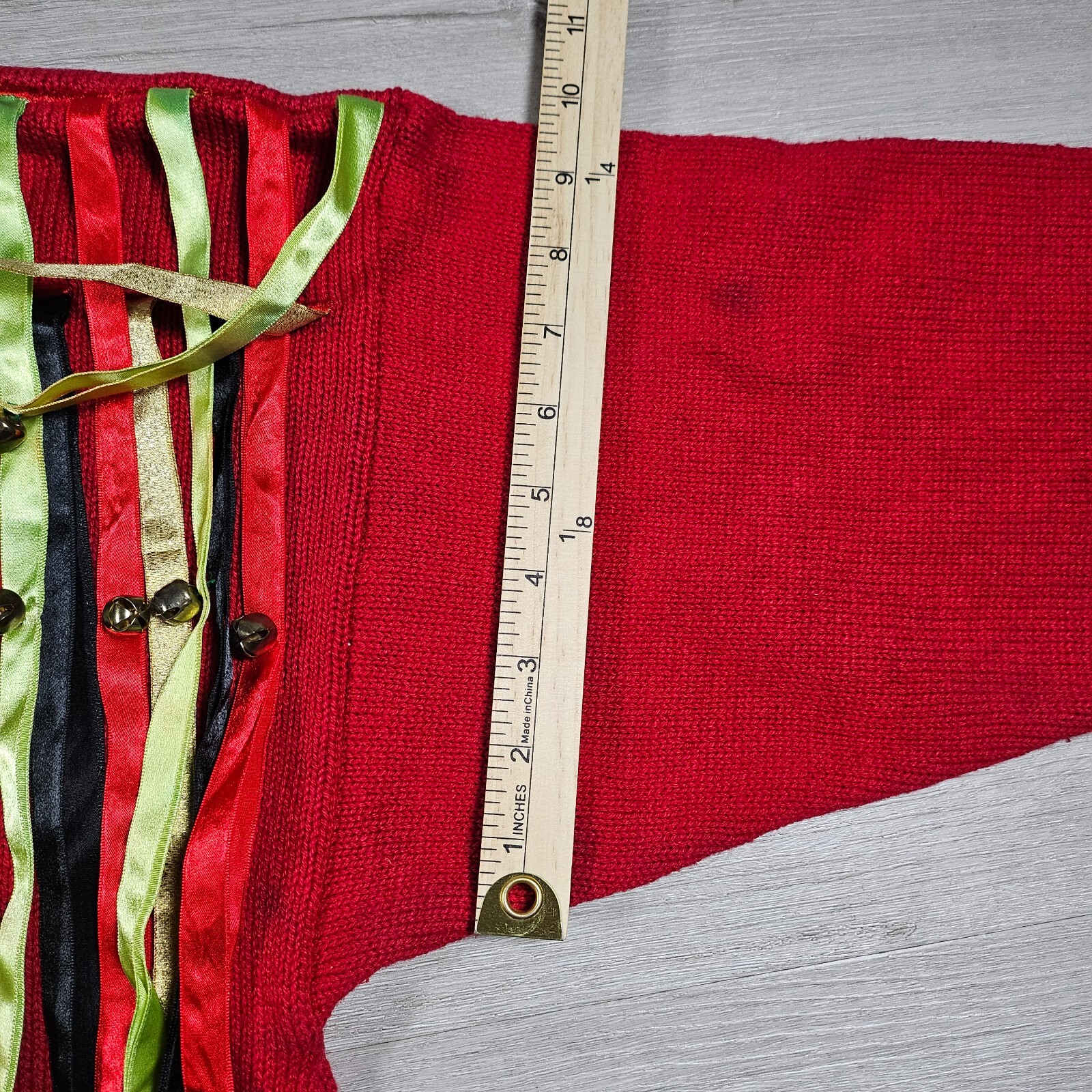 Ugly Christmas Sweater Bonnie and Bill Jingle Sweater Womens M Red Vintage 1985