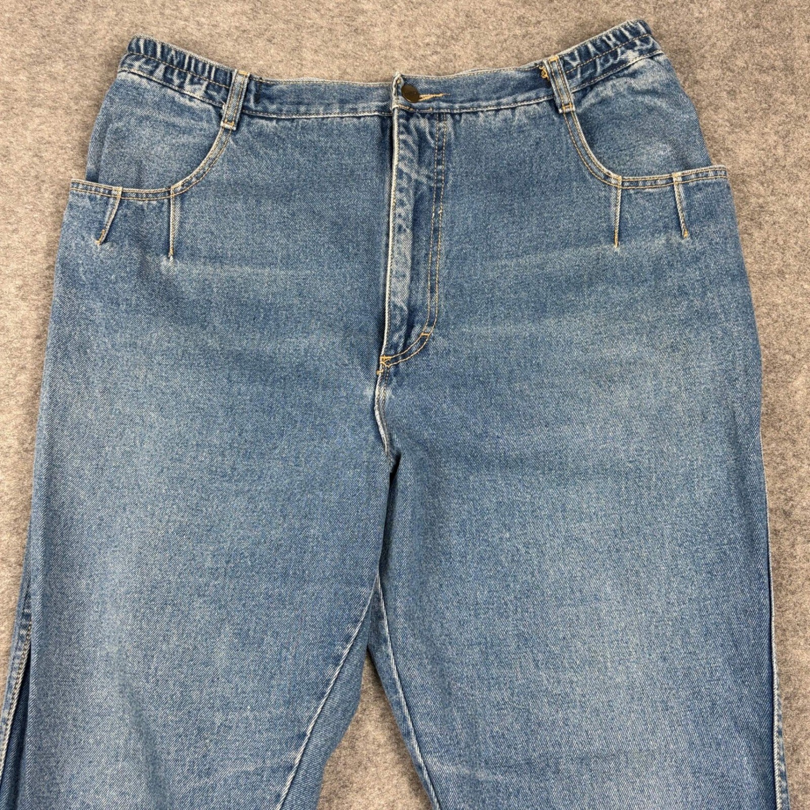 Gitano Jeans Womens 20 Blue Vintage 90s High Waisted Tapered Elastic Waist Denim