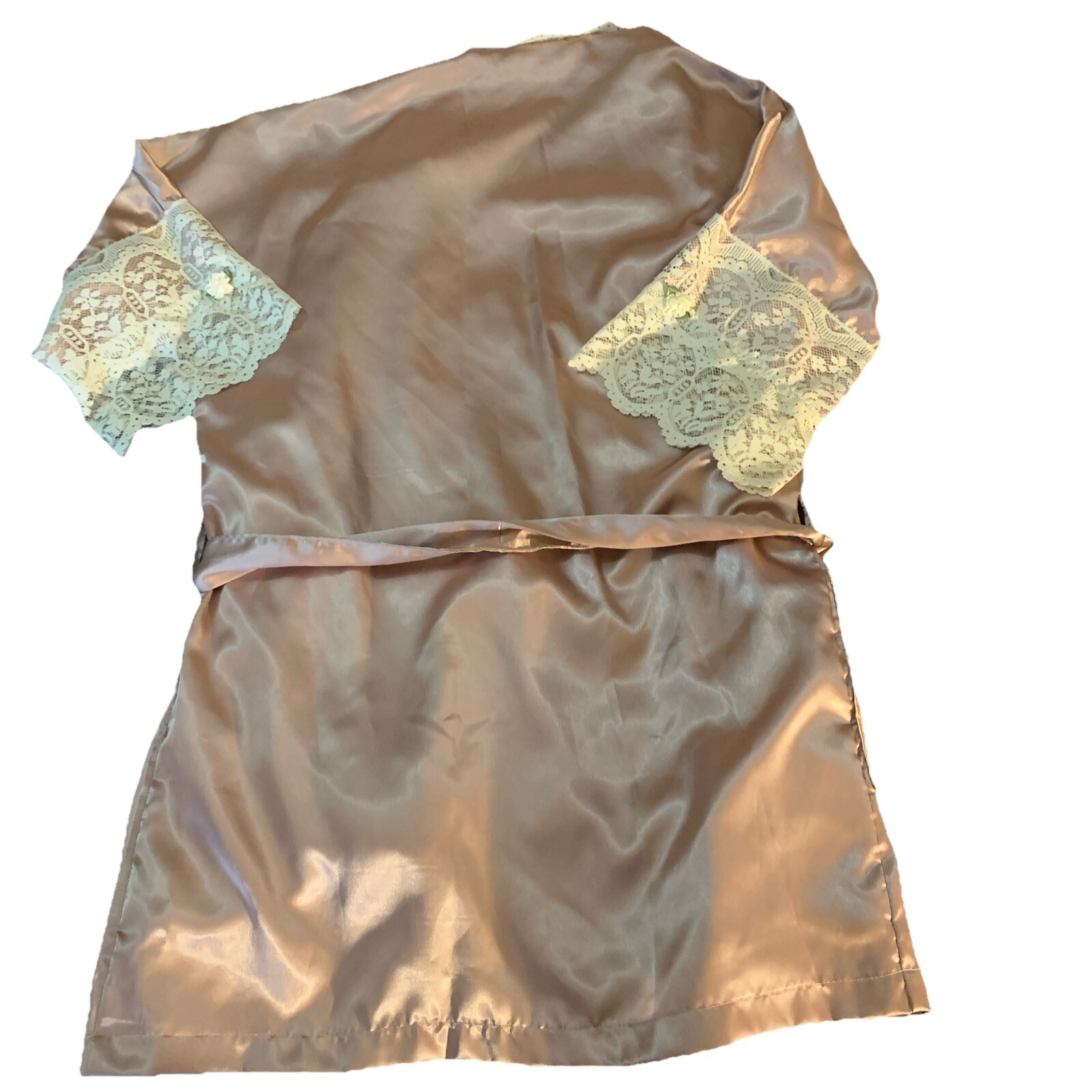 Vintage Irene Parson Bed Jacket Lounging Pant Set Size Small Satin USA