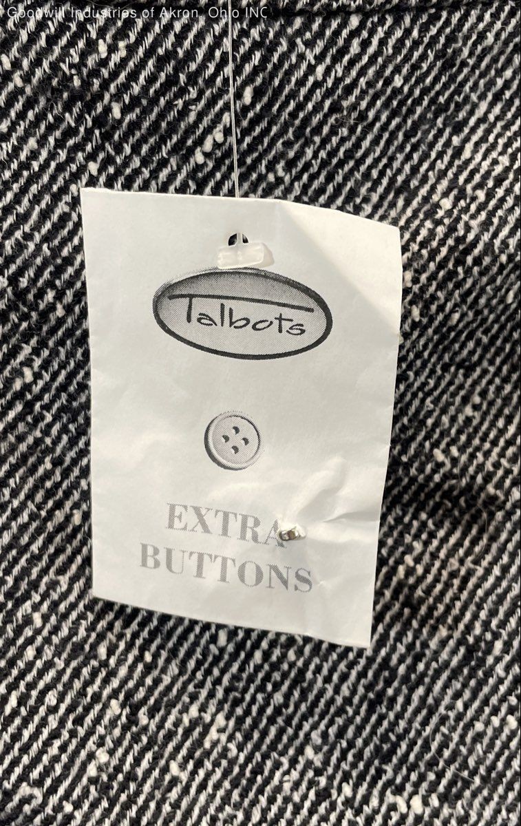 NWT Vintage 90s Talbots Women’s Gray Tweed Pencil Skirt Italian Fabric Sz 16