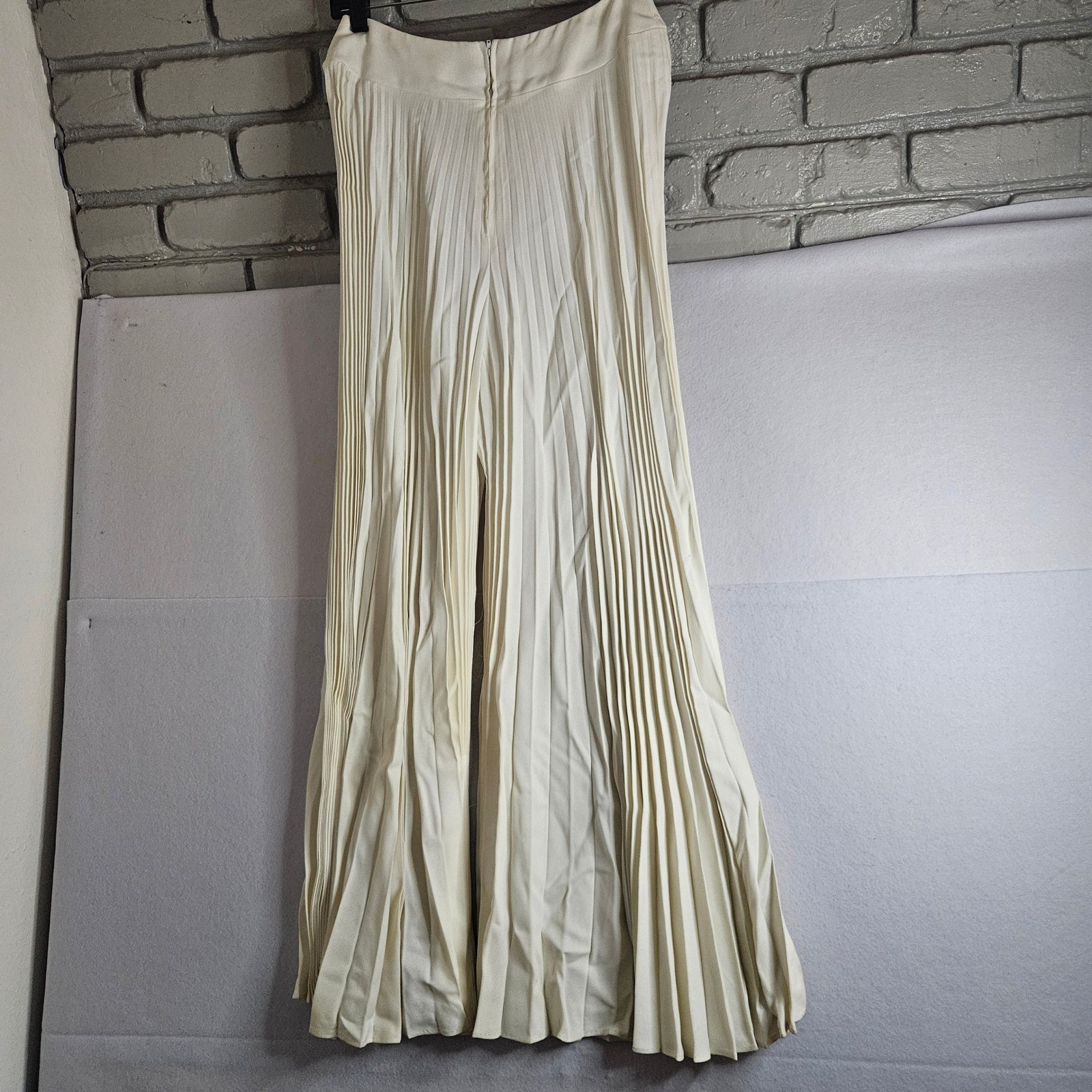 Vintage 60s Colt Orient Beaded Lace Tunic and Pleated Maxi Skirt Set Cream Green