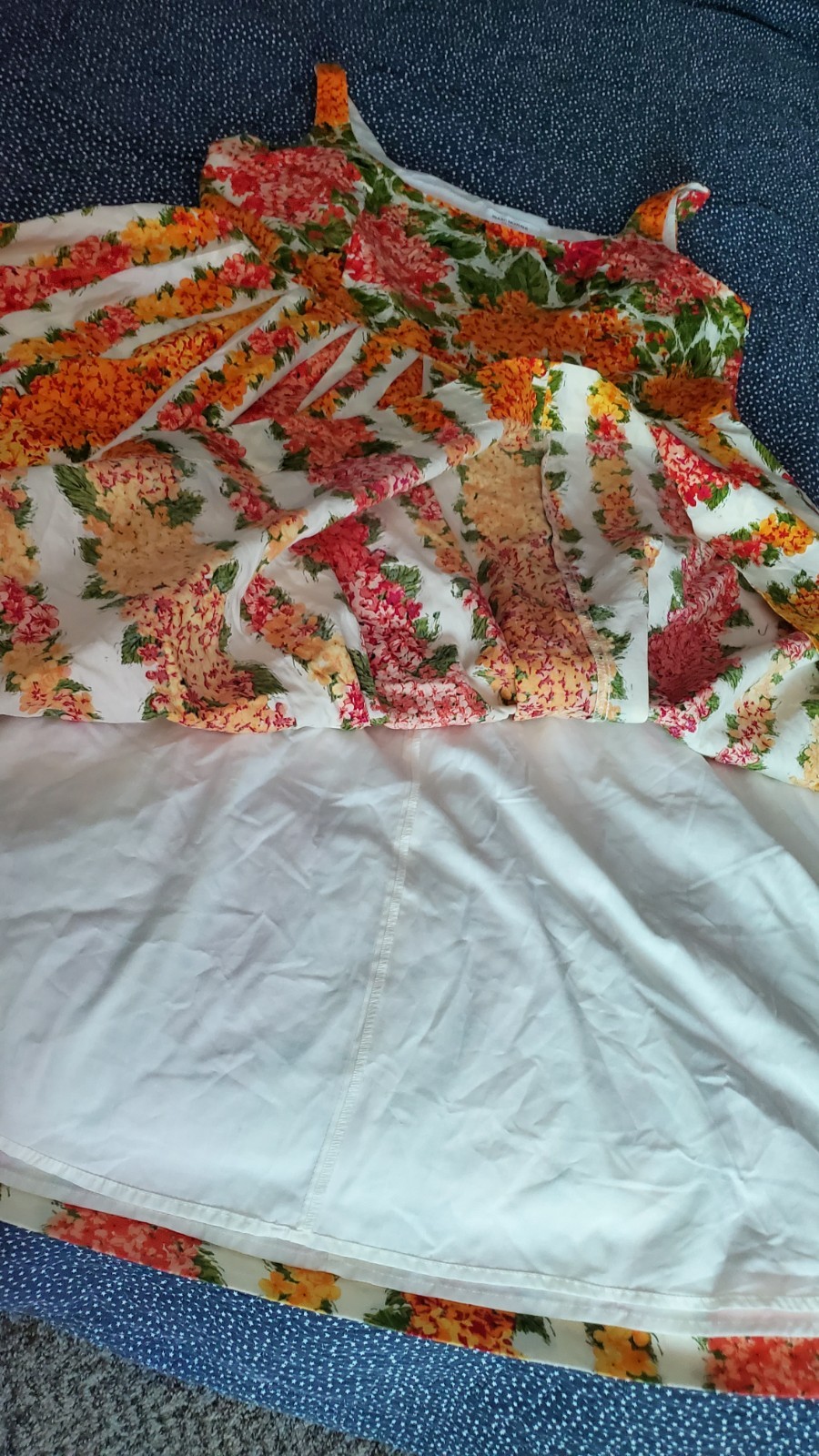 VTG Izaac Mizrahi Summer/Spring Dress Size 18 All Cotton/Lined Sleeveless Floral