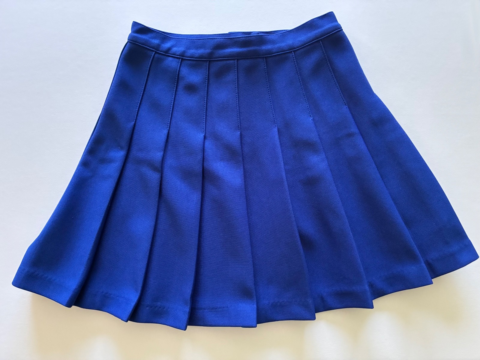 Vintage VARSITY brand Cheerleader Skirt – royal blue, size 5, great cond.