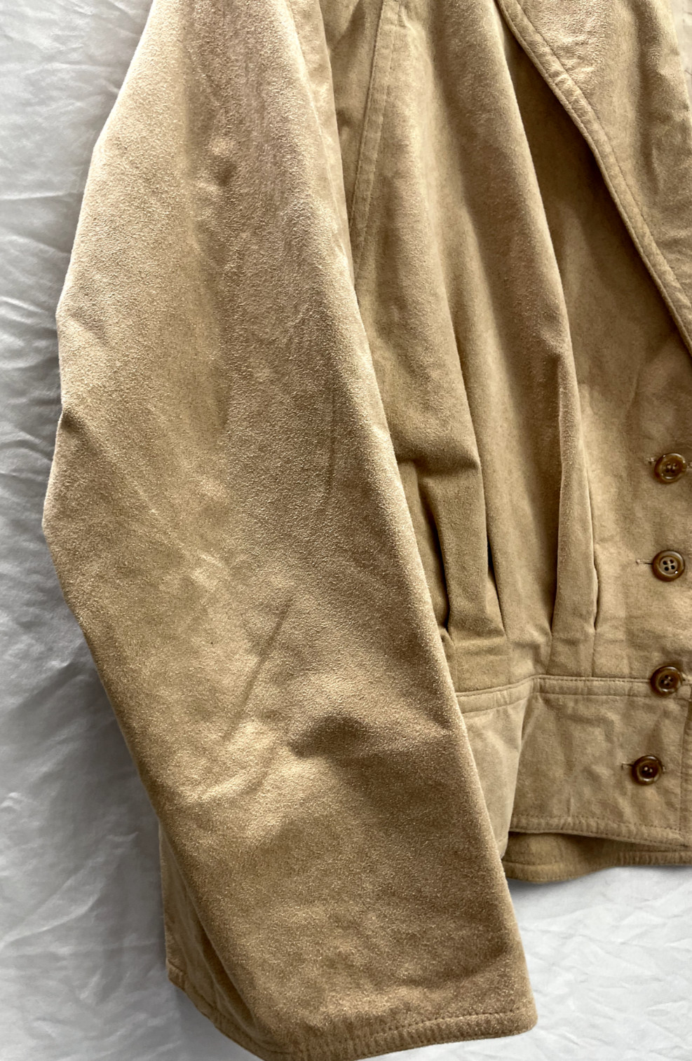 VTG Count Romi Ultra Suede Nora Zandre Jacket Coun Romi Blazer Sz 8 Beige Woman