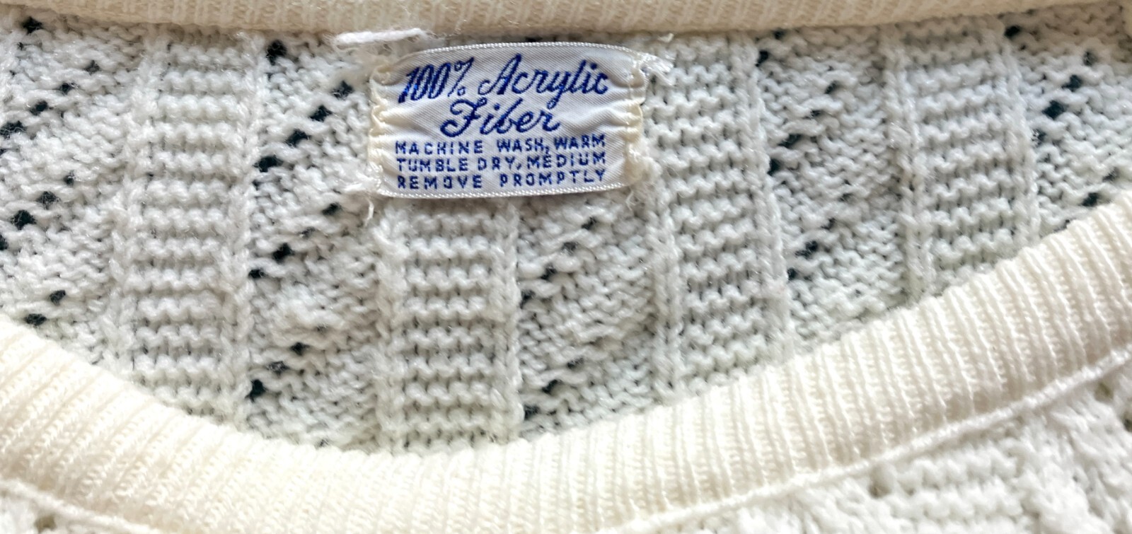 1960s Cable Knit Pullover Sweater, Vintage Ivory Tunic Length Sweaterv,Mod Style