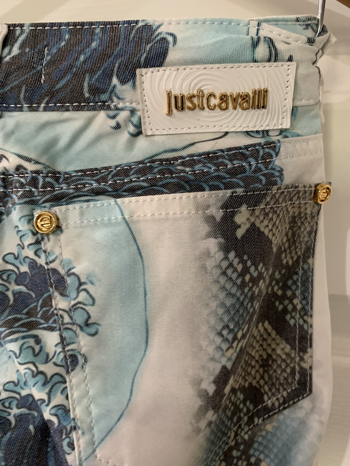Just Cavalli Snakeskin Multicolor Womens Stretch Jeans Pants Size 29