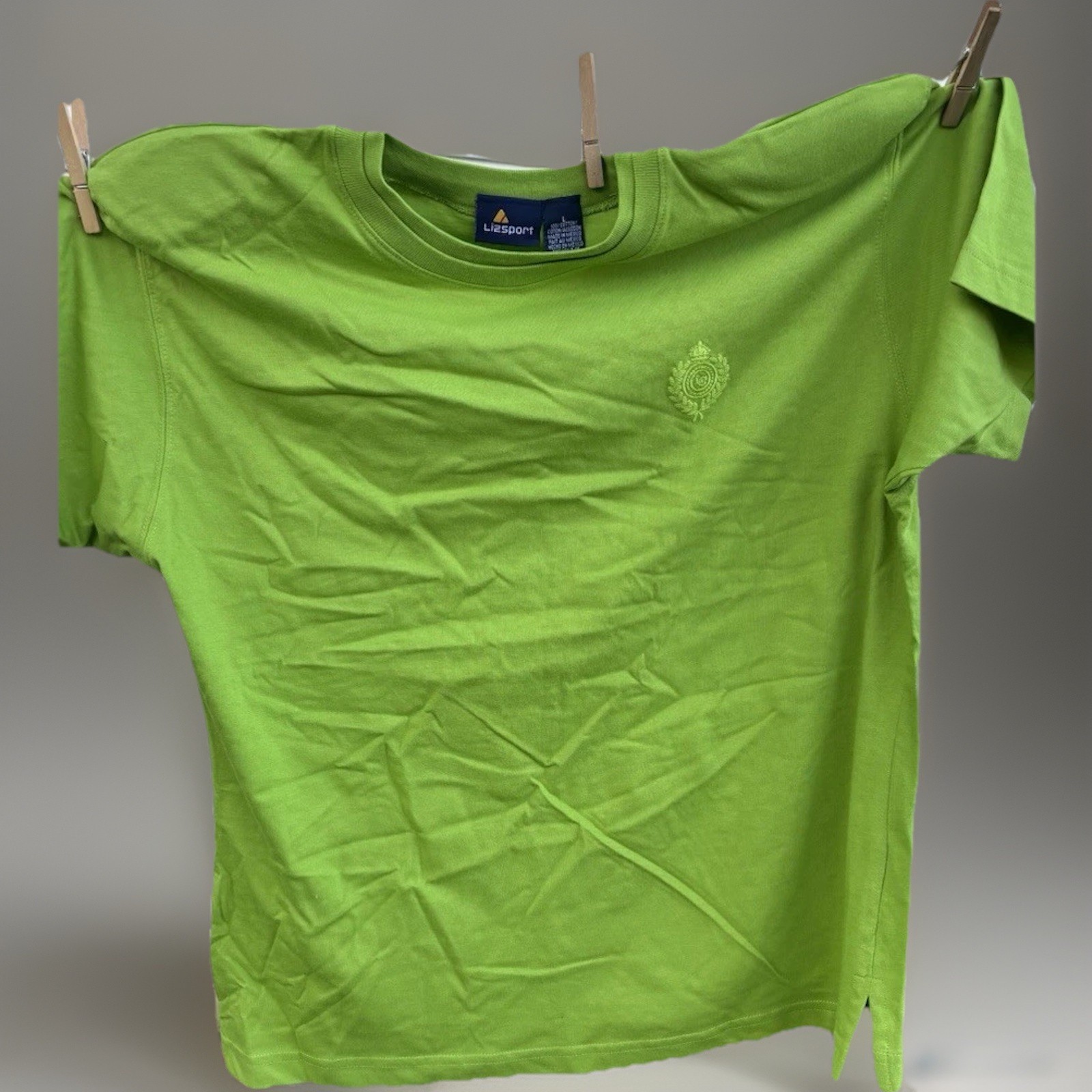 VTG Lizsport Short Sleeve bright green 100% Cotton Coastal Grandmother