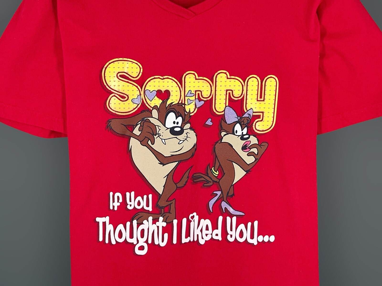 Vintage Taz Valentines Day T Shirt Single Stitch Size 3xl Tasmanian Devil