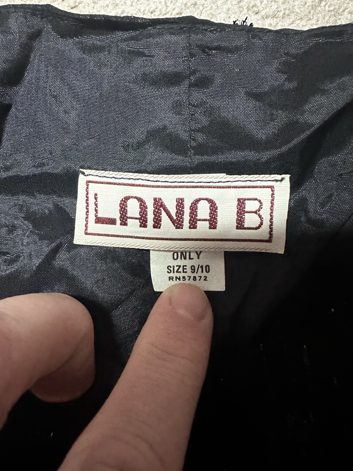 Lana B vintage dress Size 9/10 Cinched ruffled bottom