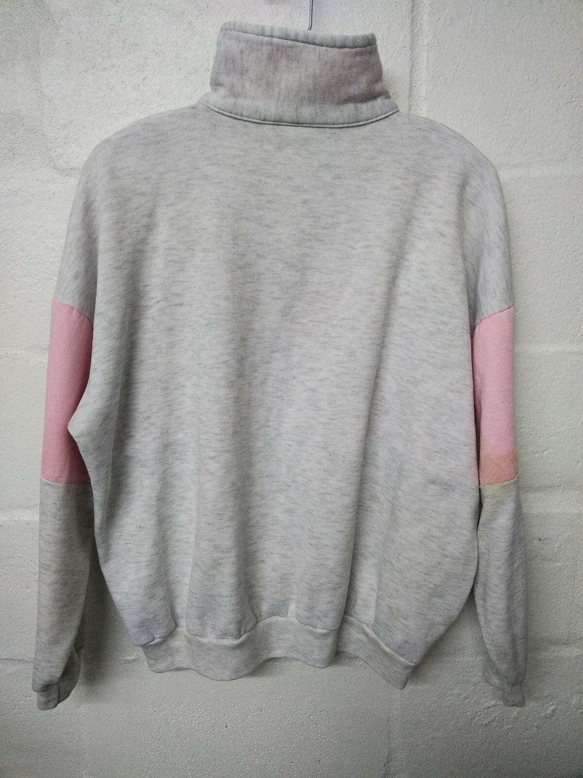 Vintage San Francisco Fisherman’s Wharf Sweatshirt – Pink & Gray Heather 1/4 Zip