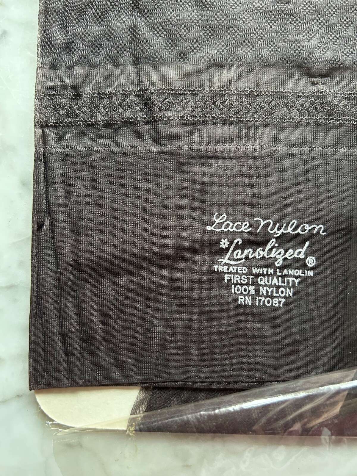 Lace Nylon Lanolized FIrst Quality 100% Nylon RN17087 Diamond New/Old Stock