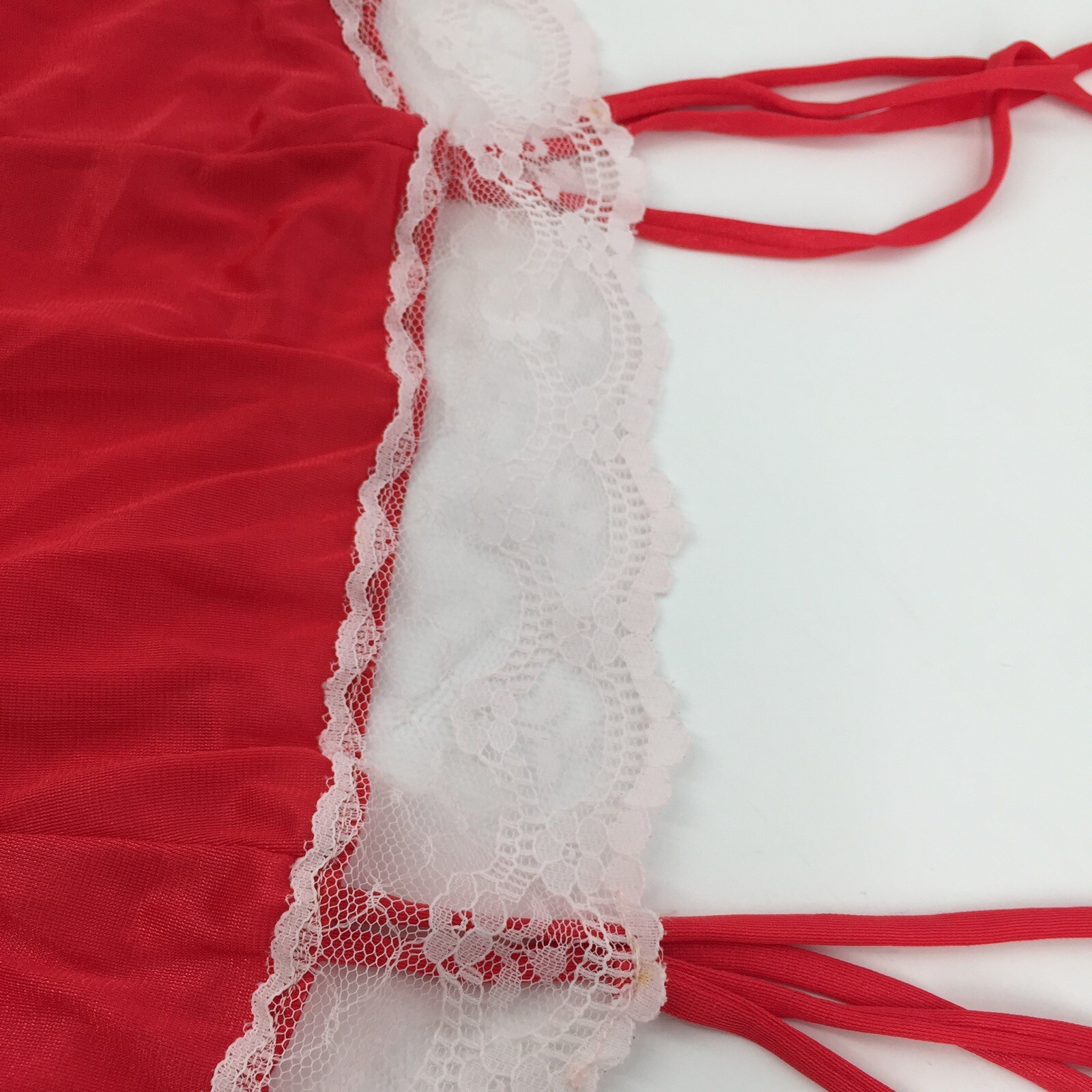 Vintage 1960s Jennifer Dale Lingerie Teddy Size 5 Small Red White Romper Pinup S