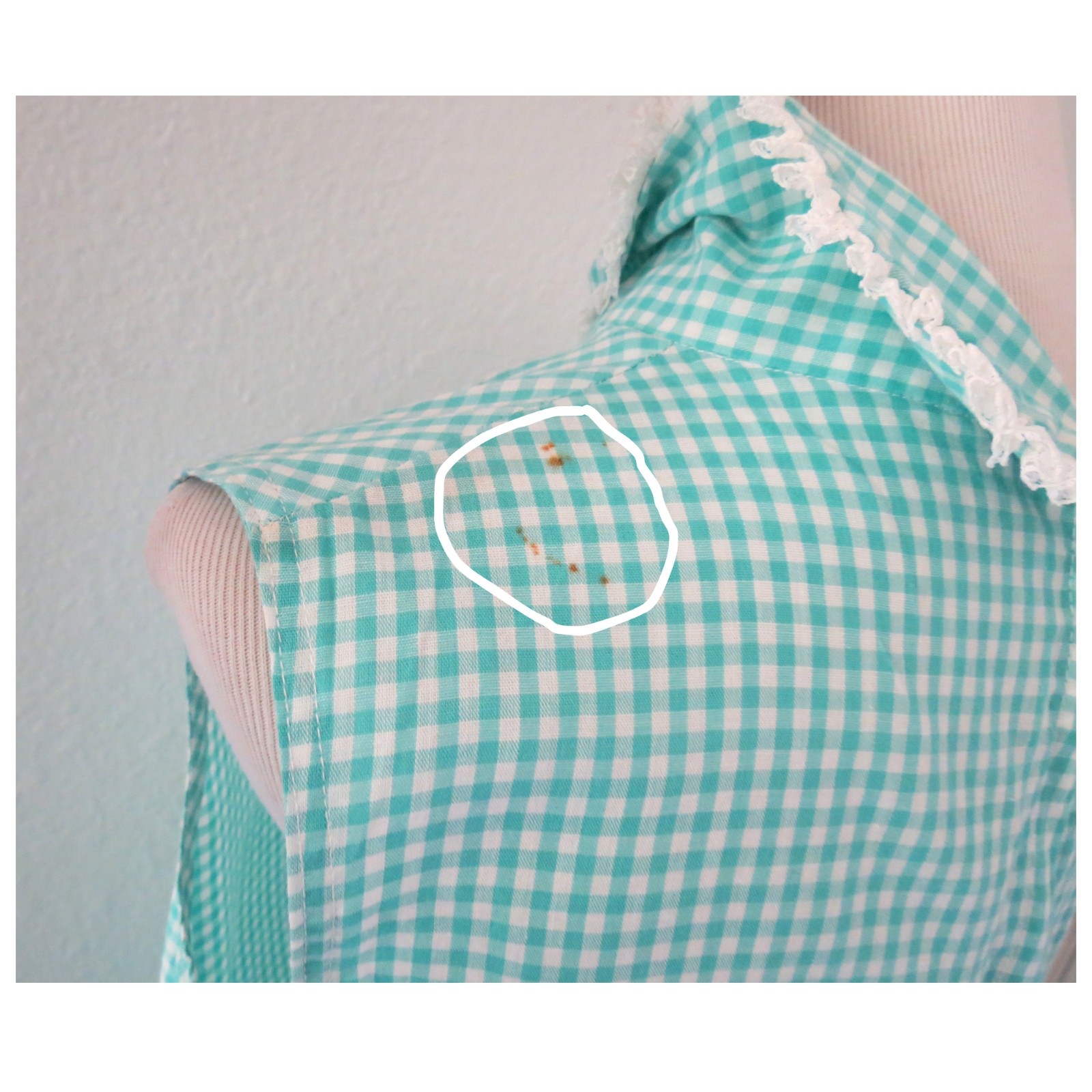 Vintage 60s Gingham Print Romper – Mod Retro Cotton Playsuit – Size Large