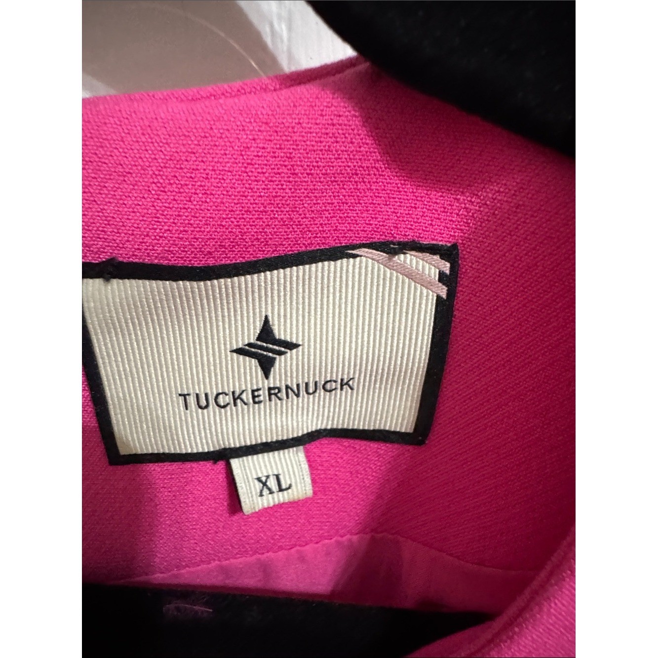 Tuckernuck Hot Pink Feather Sleeve Cocktail Shift Party Dress Mod Ellie XL Retro