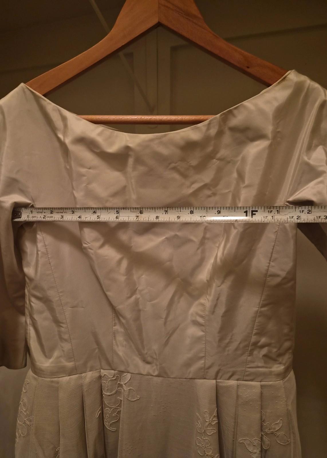 Vintage Two Piece 1950s-1960s B. Altman Co. Cream Wedding Dress